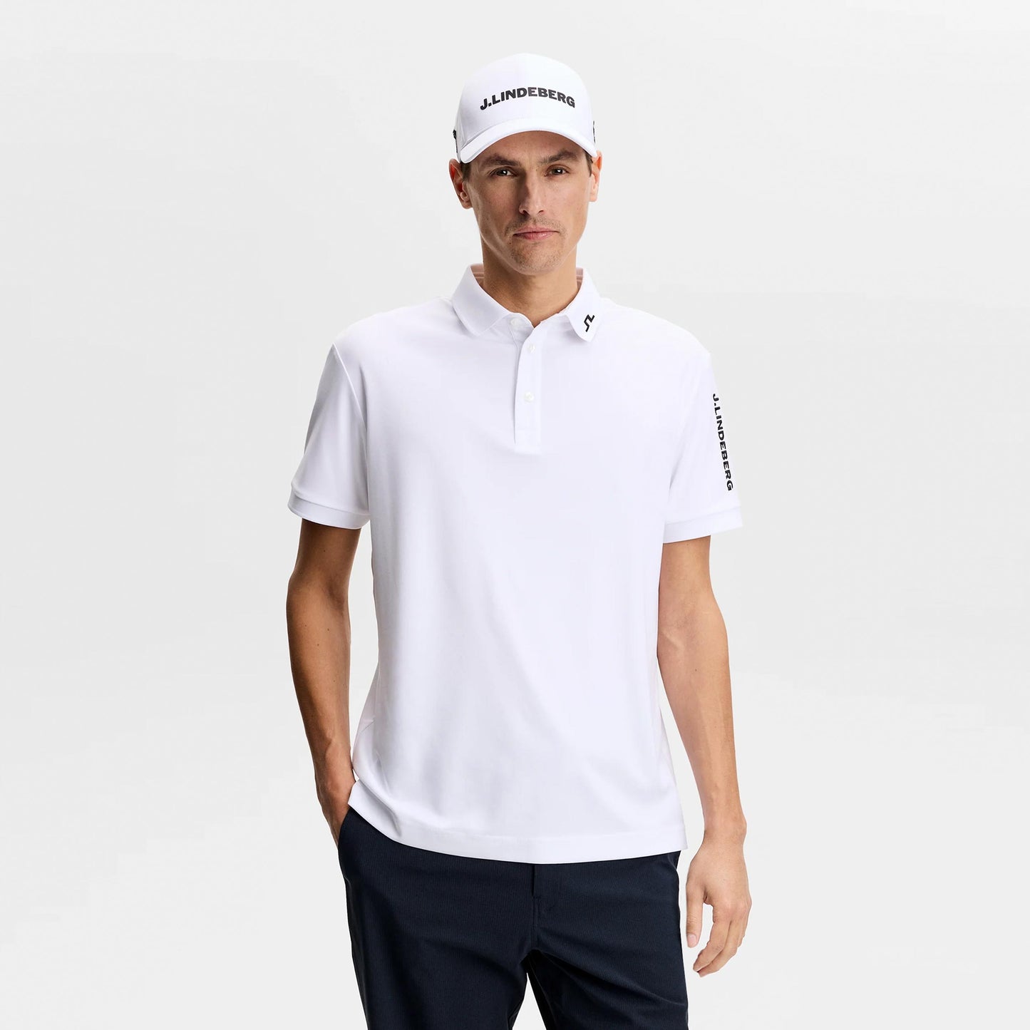 JLindeberg Tour Tech Polo Mężczyźni - biały