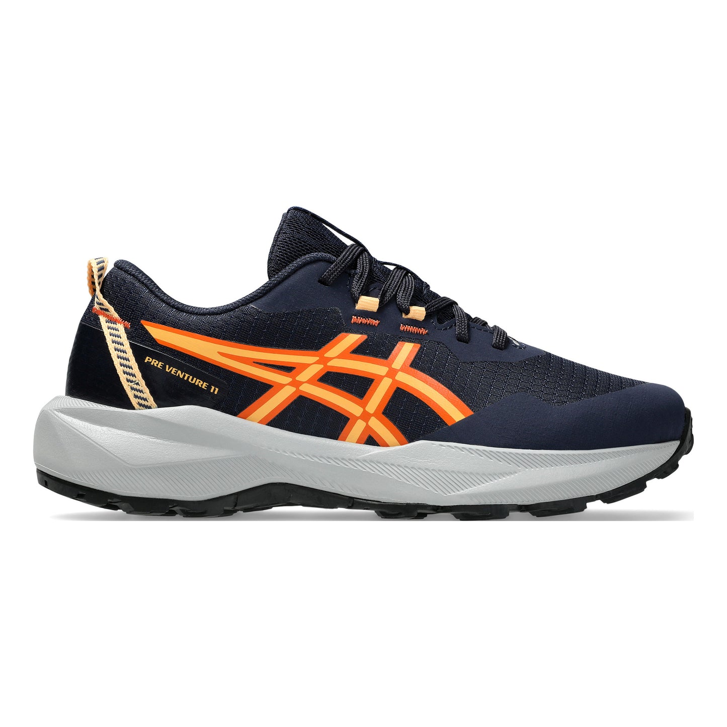 ASICS PRE VENTURE 11 GS But trailowy Dzieci - ciemnoniebieski, pomarańczowy