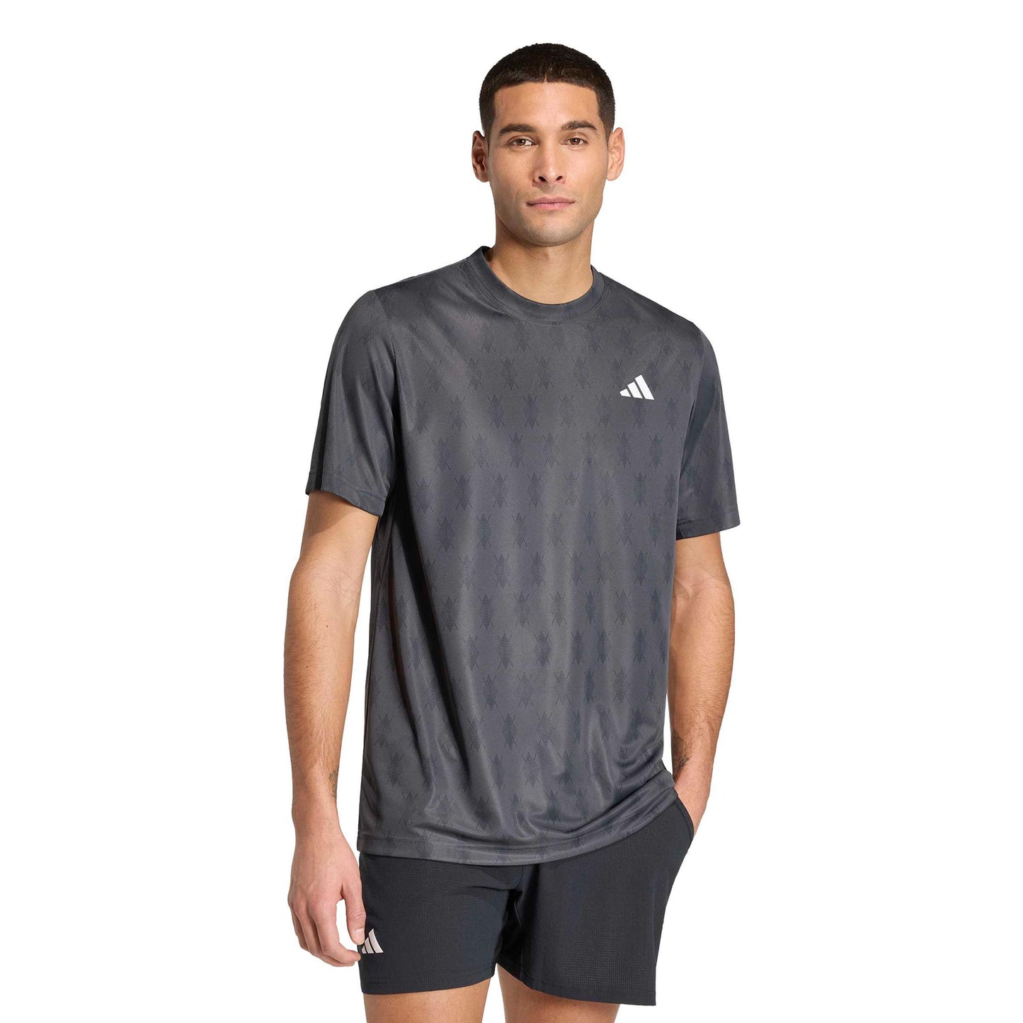 adidas Club Graphic Koszulka Mężczyźni - ciemnoszary