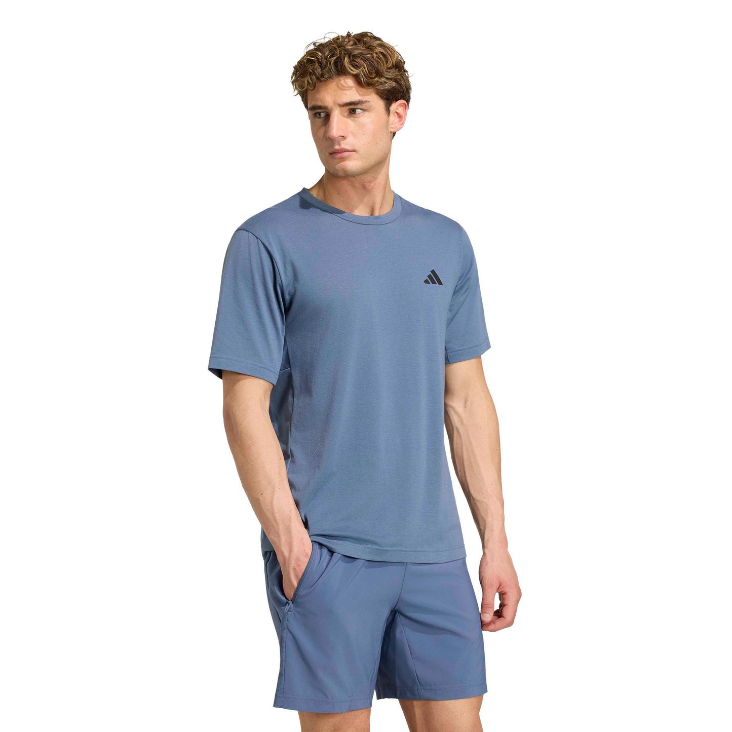 adidas Essentials Koszulka Mężczyźni - niebiesko-szary