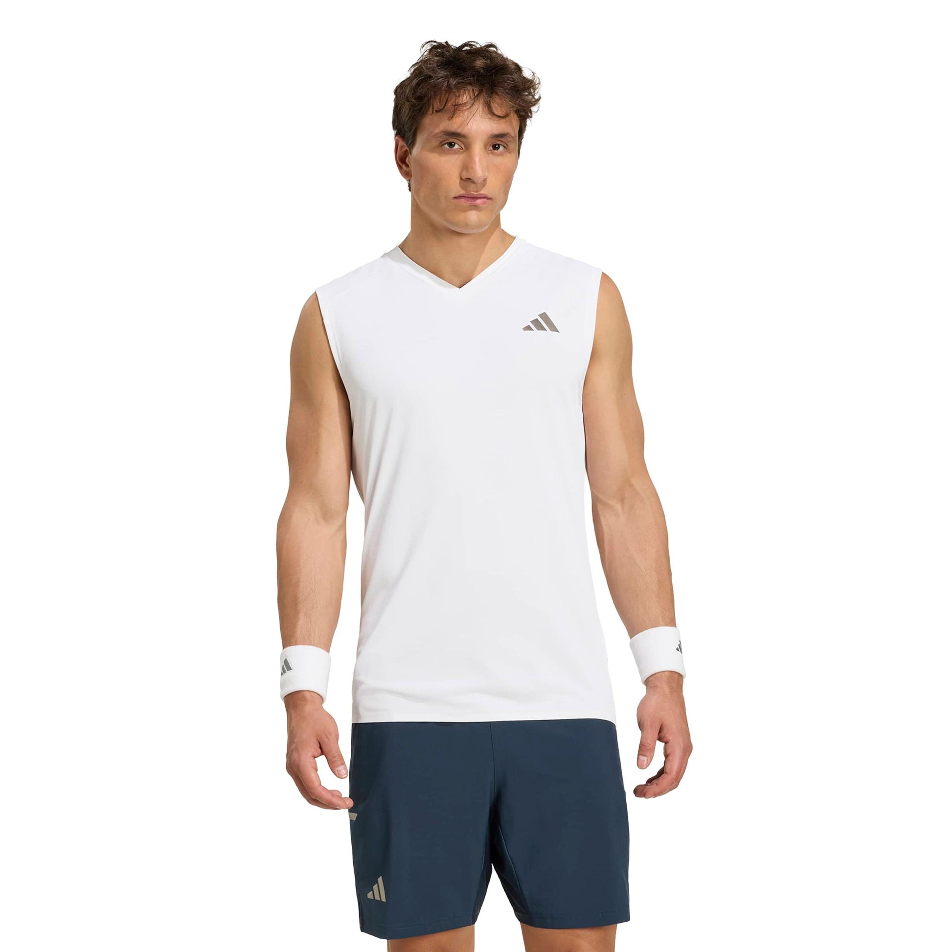 adidas Climacool Tank top Mężczyźni - biały, srebrny