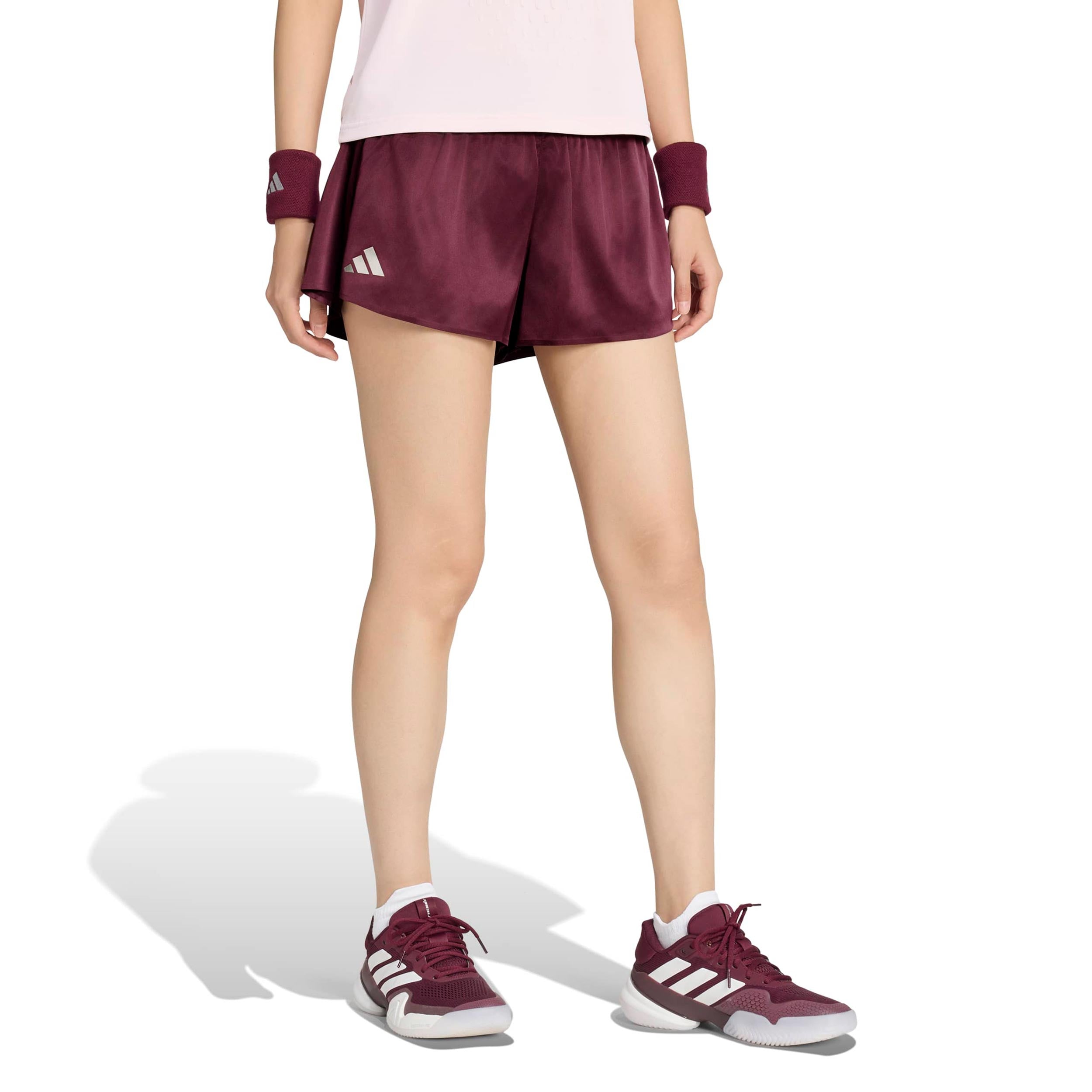 adidas Pro Szorty Kobiety - czerwone wino