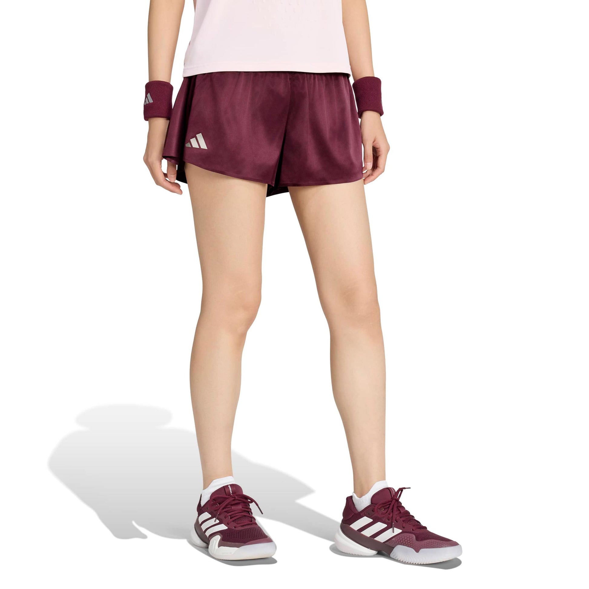 adidas Pro Szorty Kobiety - czerwone wino