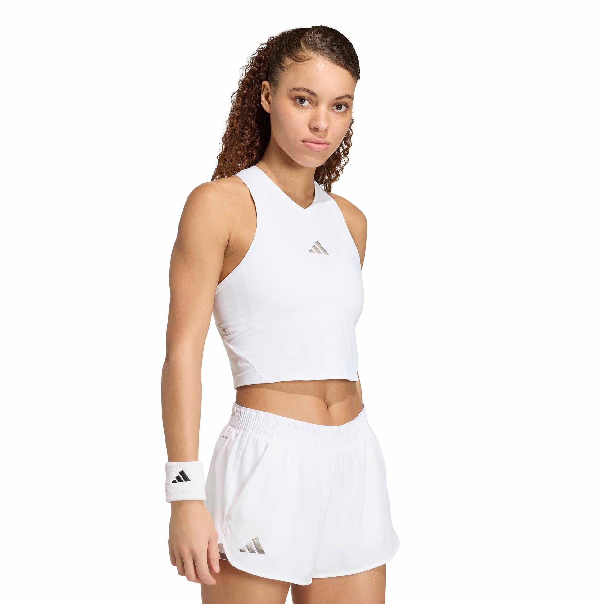 adidas Y- Pro Crop Tank top Kobiety - biały, czarny