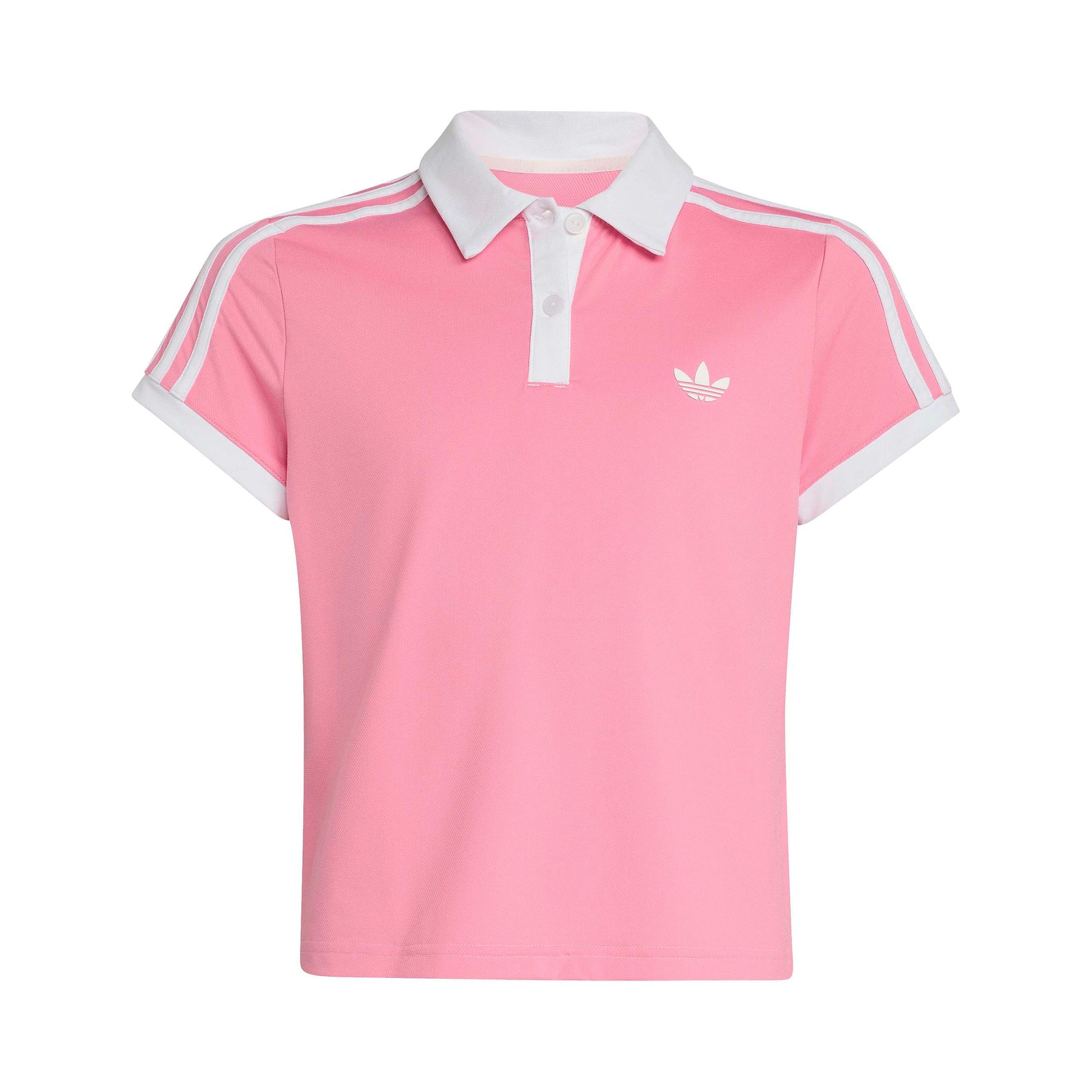 adidas Classics Polo Dzieci - pastelowy różowy, biały