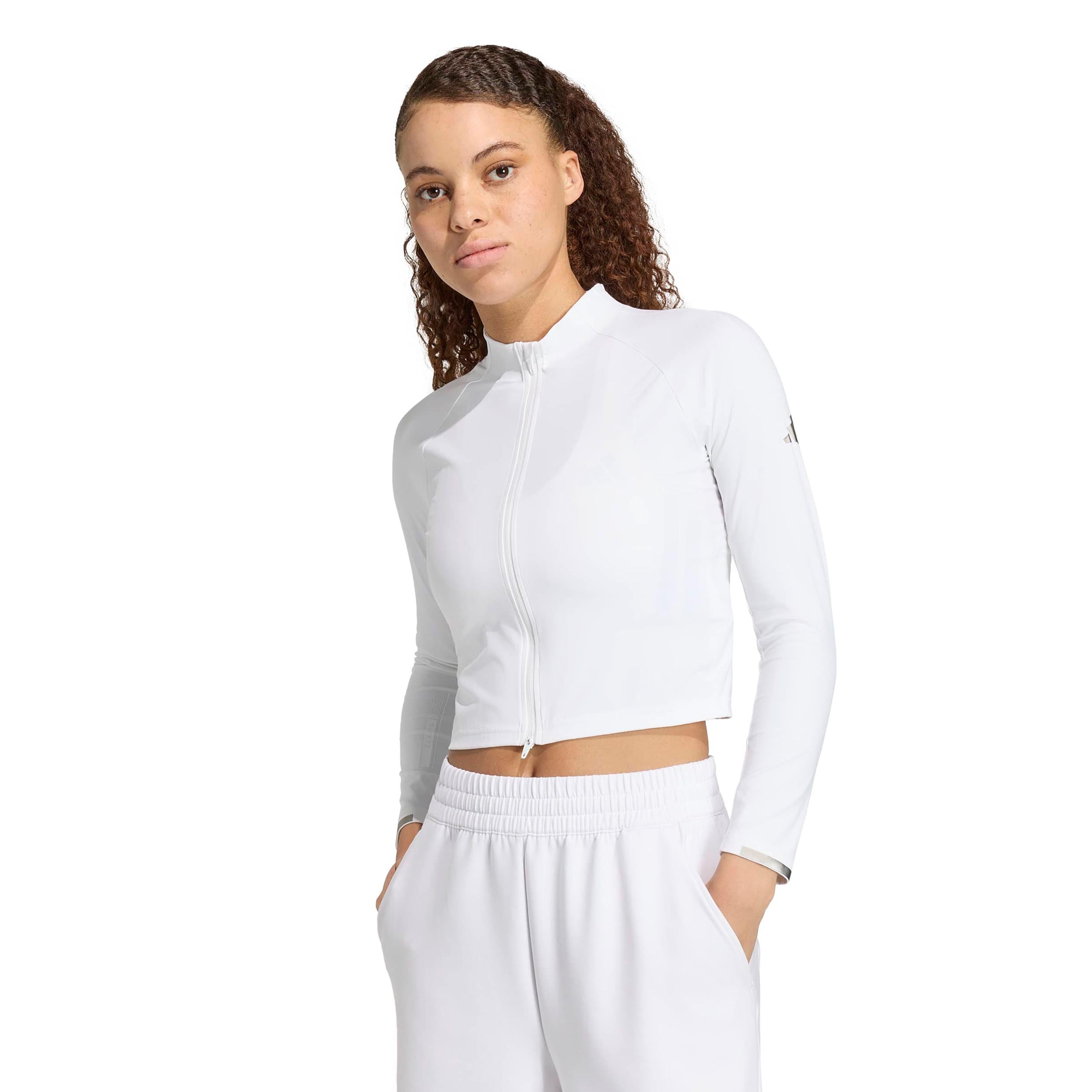 adidas Pro Długi Rękaw Kobiety - biały