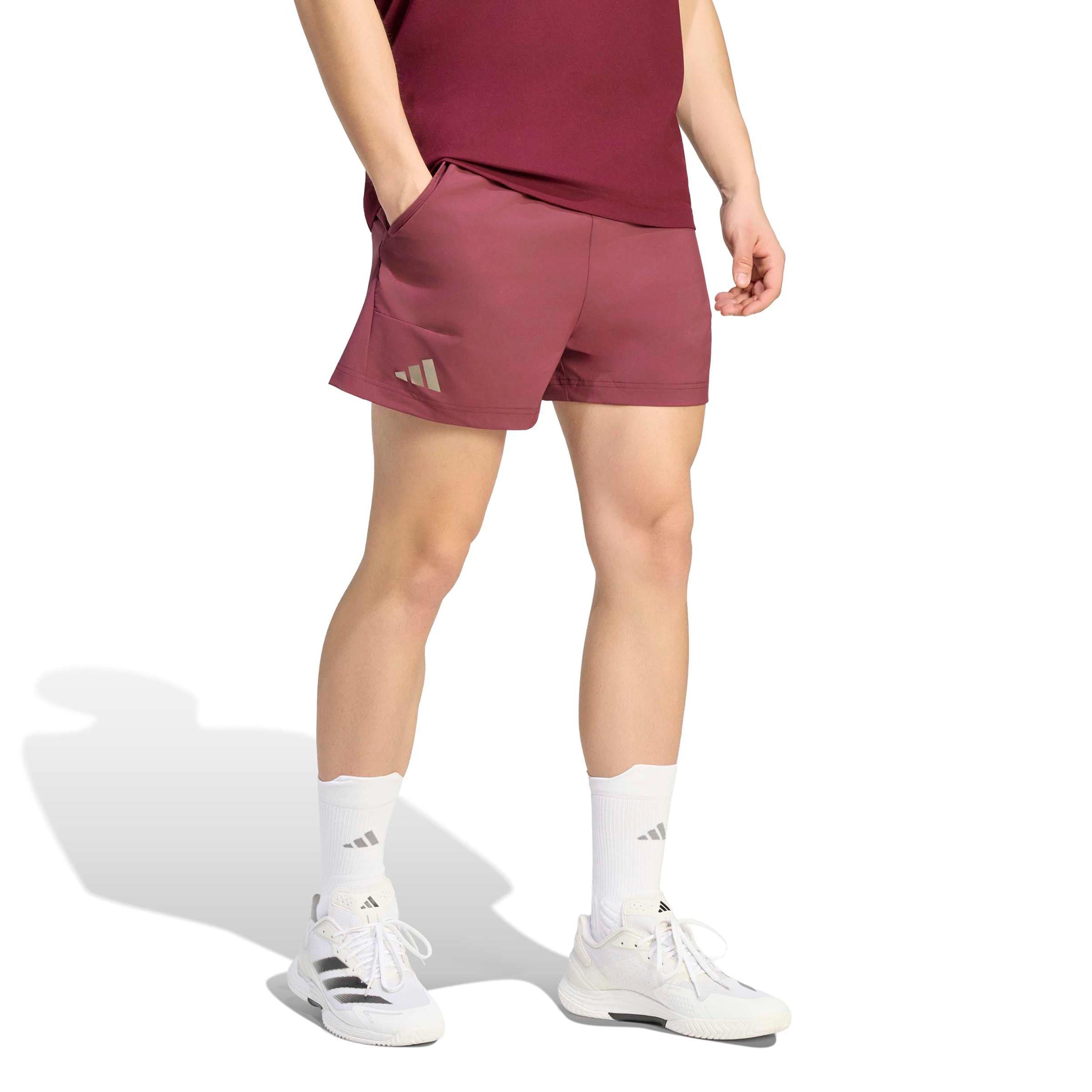 adidas Short & Tight Set Szorty Mężczyźni - czerwone wino