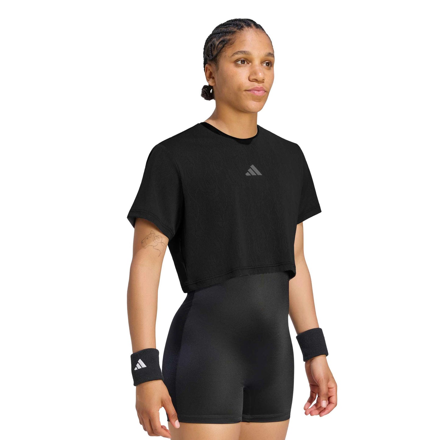 adidas Pro Crop Koszulka Kobiety - czarny