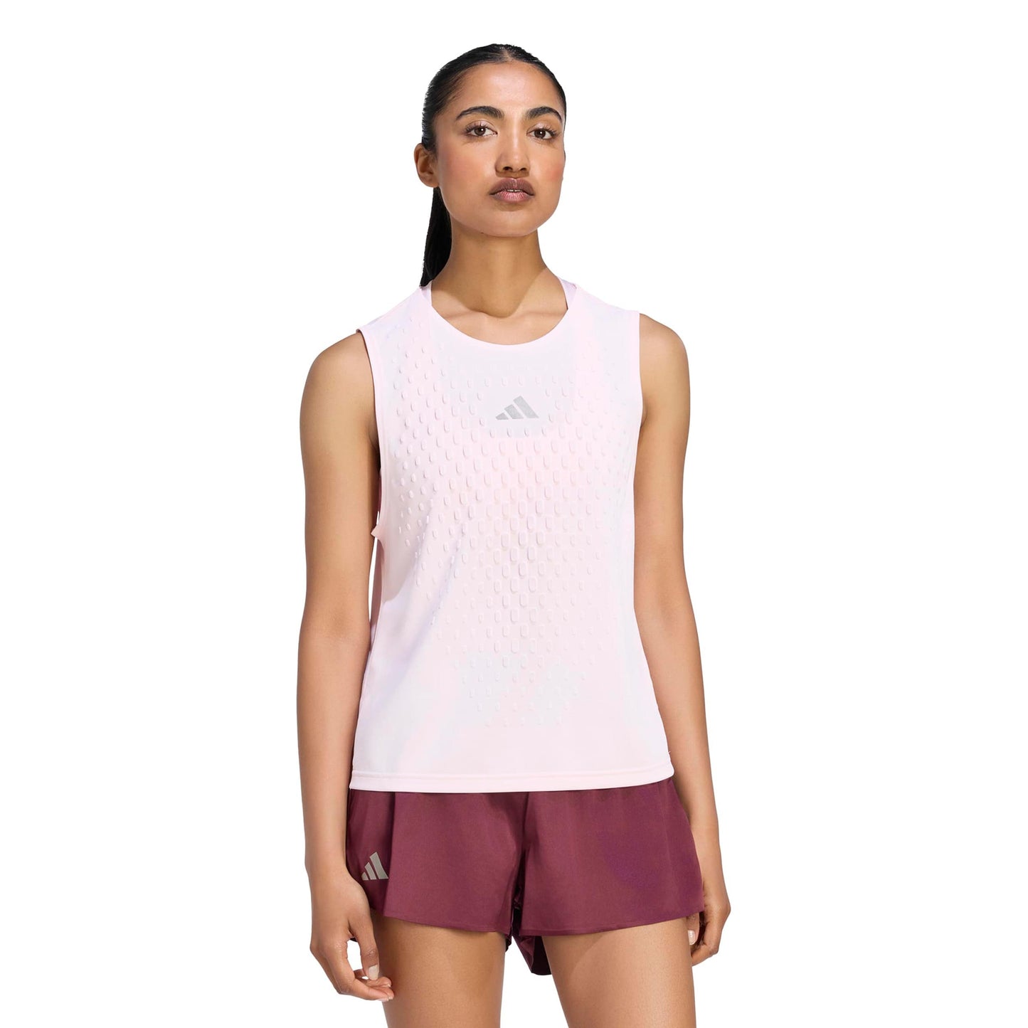 adidas 3D Pro Tank top Kobiety - pastelowy różowy, srebrny