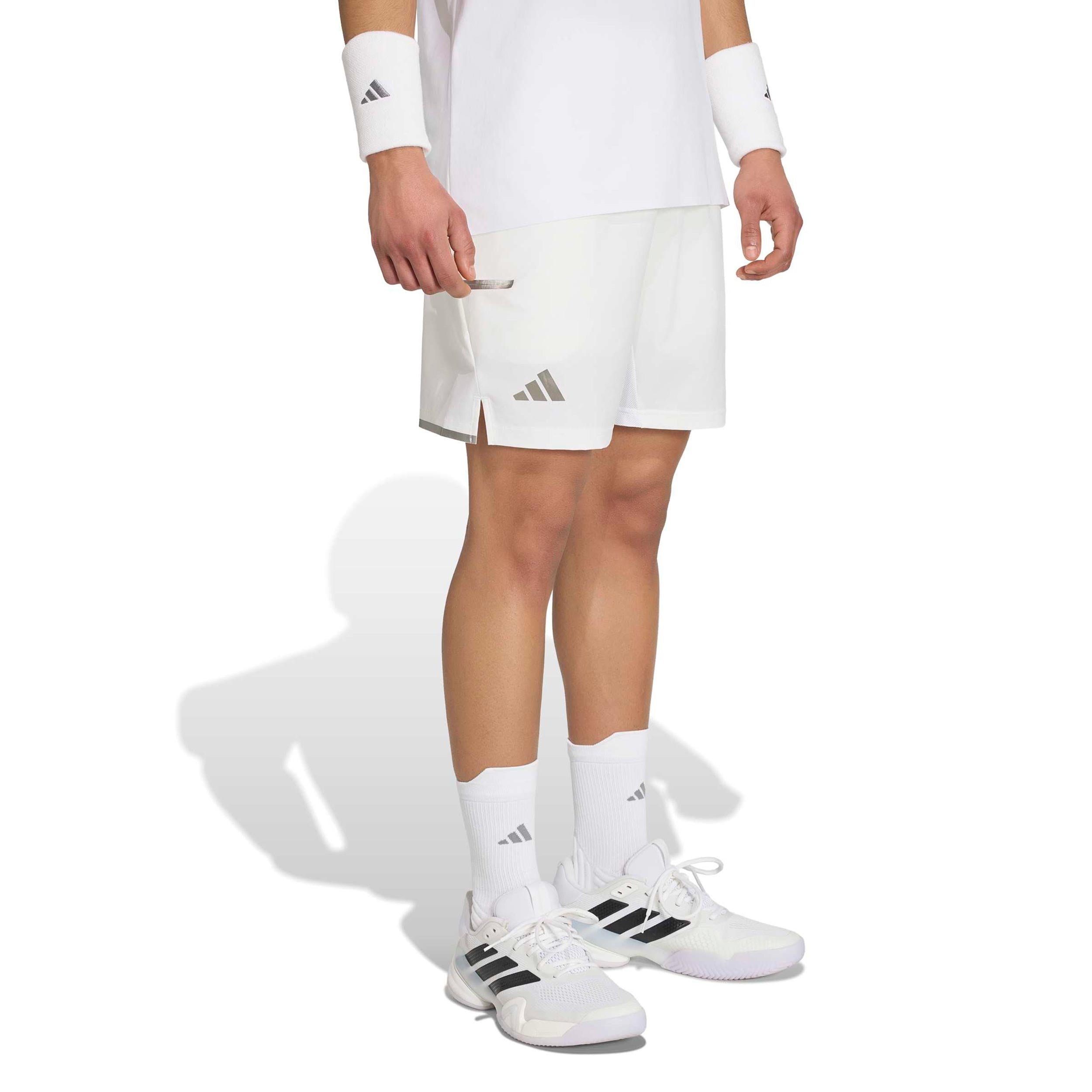 adidas 7Inch Short & Tight Szorty Mężczyźni - biały, srebrny