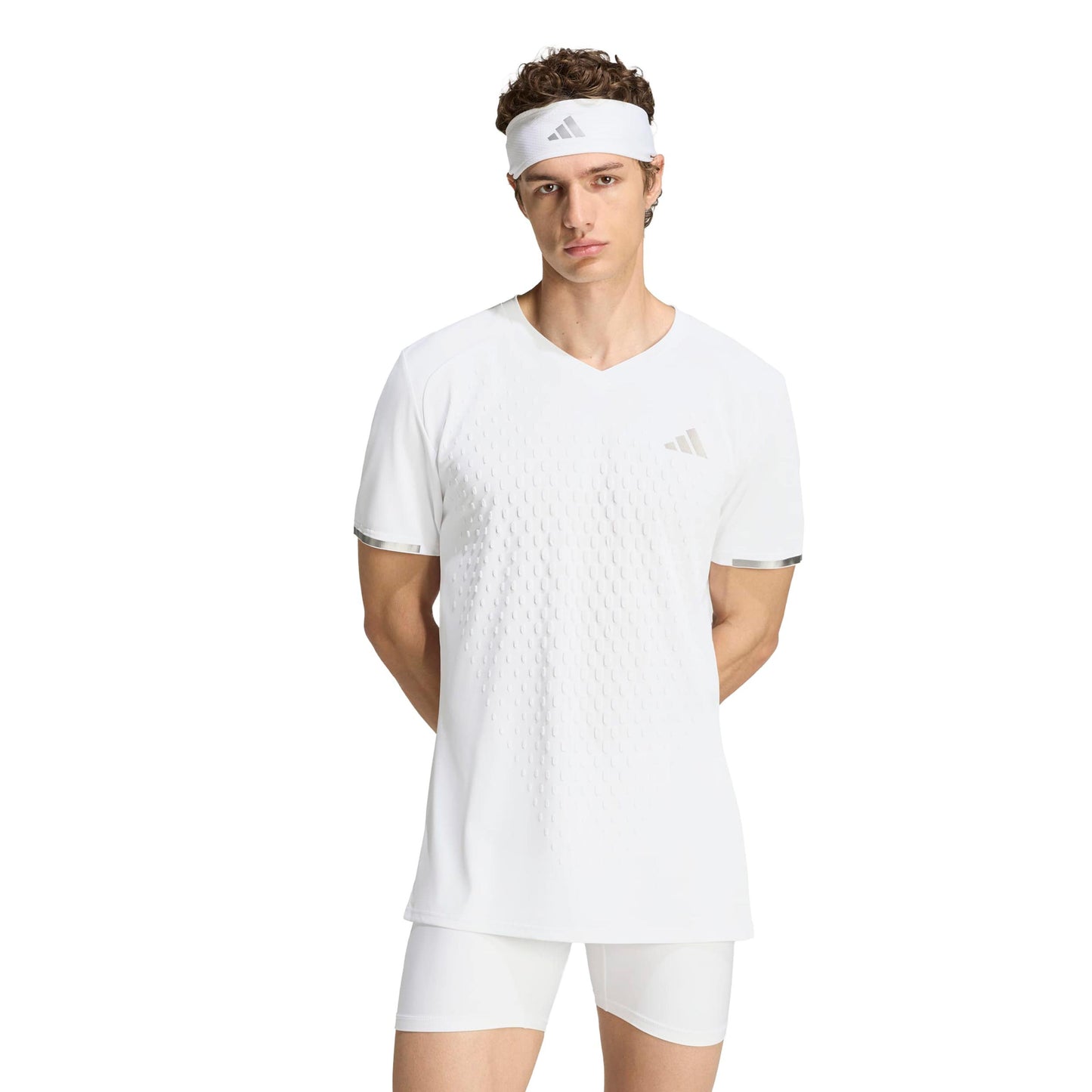 adidas 3D Freelift Pro Koszulka Mężczyźni - biały, srebrny