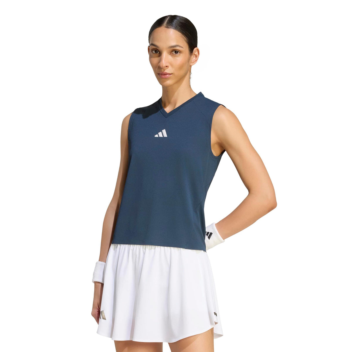 adidas Match Pro Tank top Kobiety - ciemnoniebieski