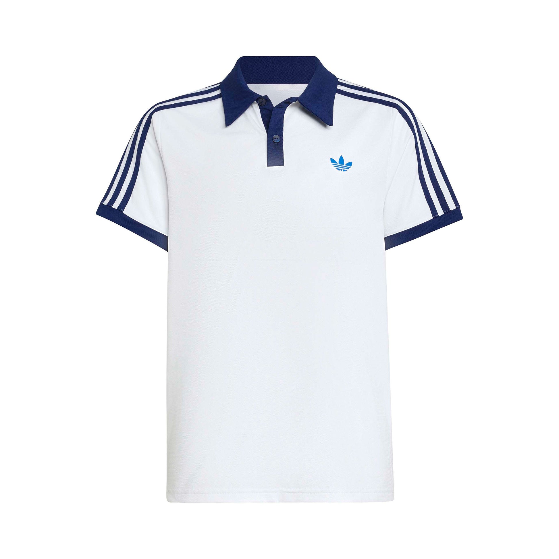 adidas Classics Polo Dzieci - biały, ciemnoniebieski