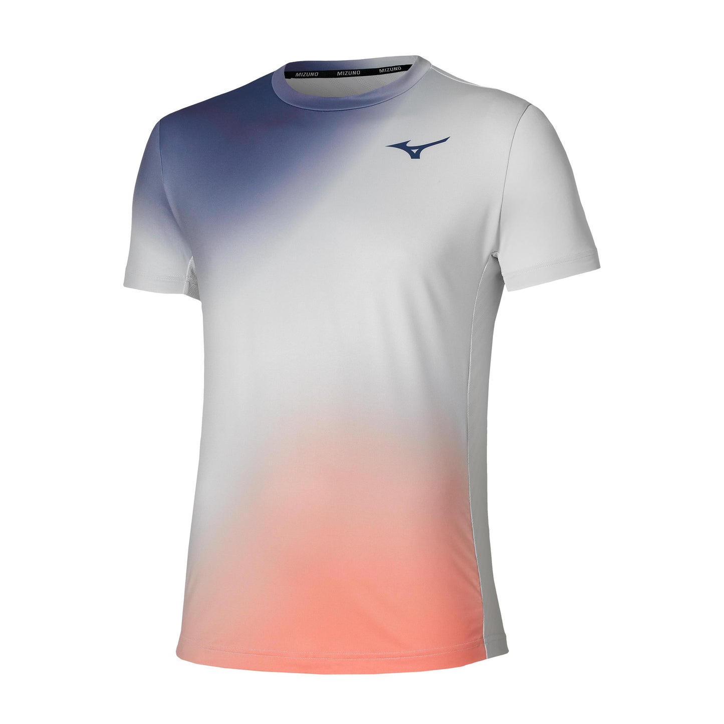 Mizuno Graphic Koszulka Mężczyźni - jasnoszary, koral