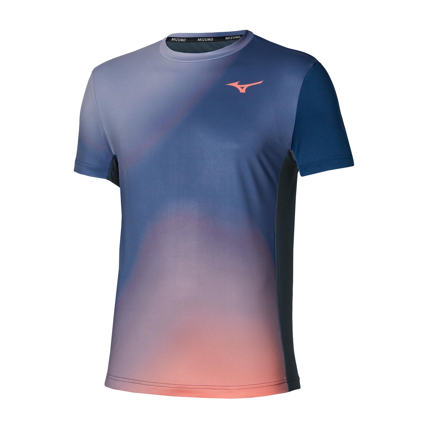 Mizuno Graphic Koszulka Mężczyźni - ciemnoniebieski, koral