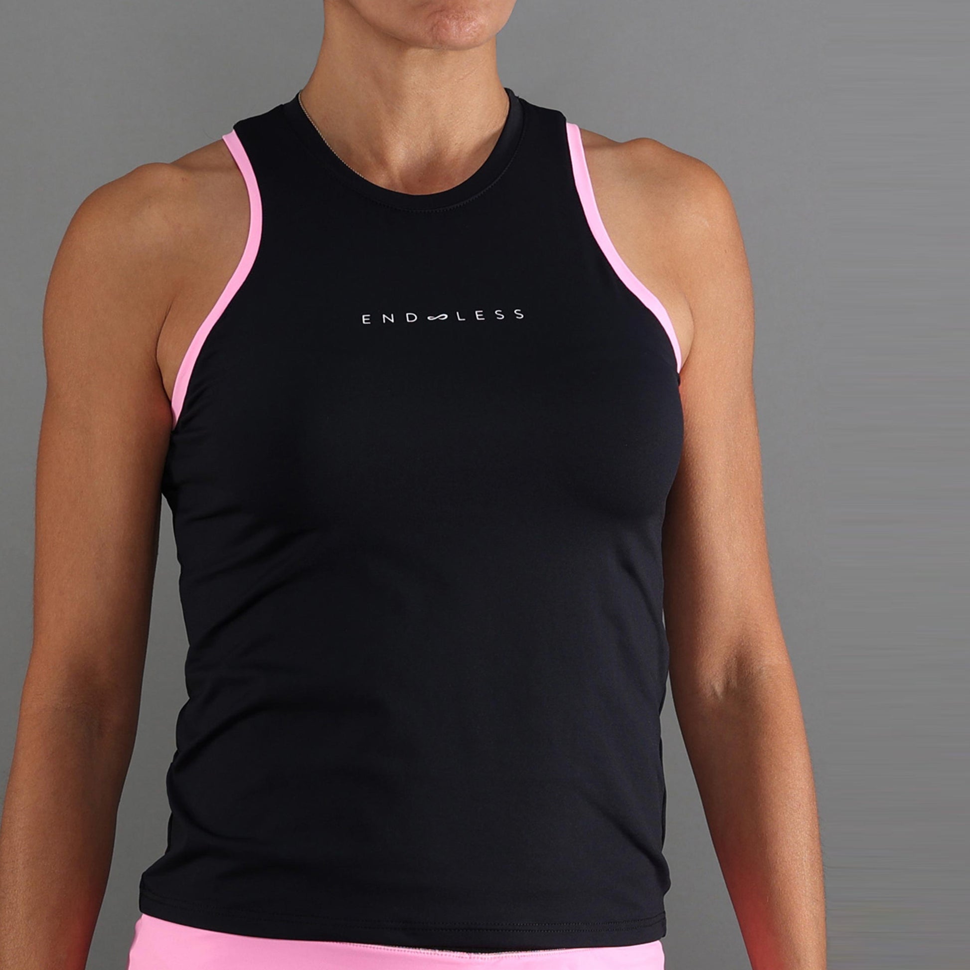 Endless ESSENTIAL Tank top Kobiety - czarny, różowy