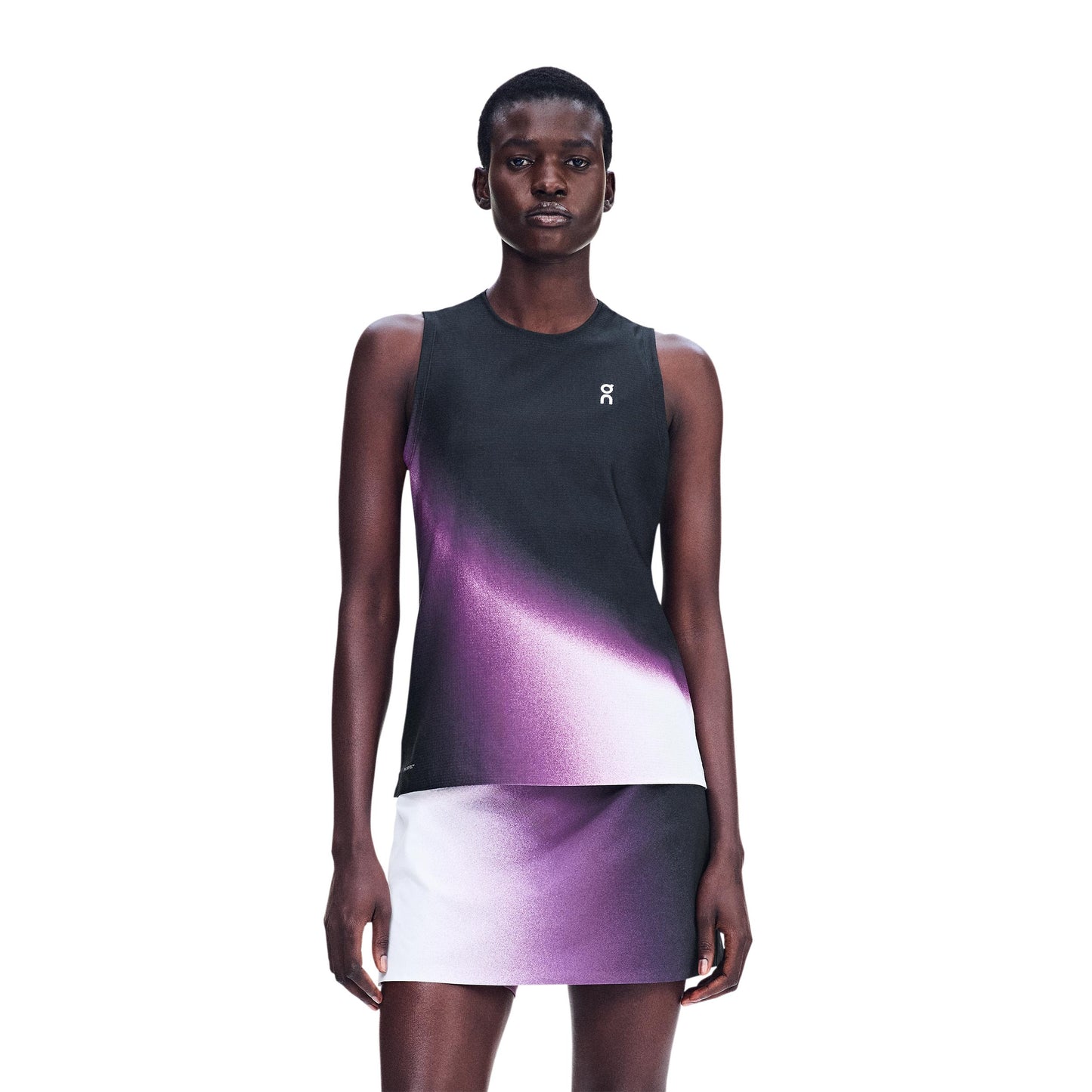 On Court Swing Tank top Kobiety - czarny, jagoda