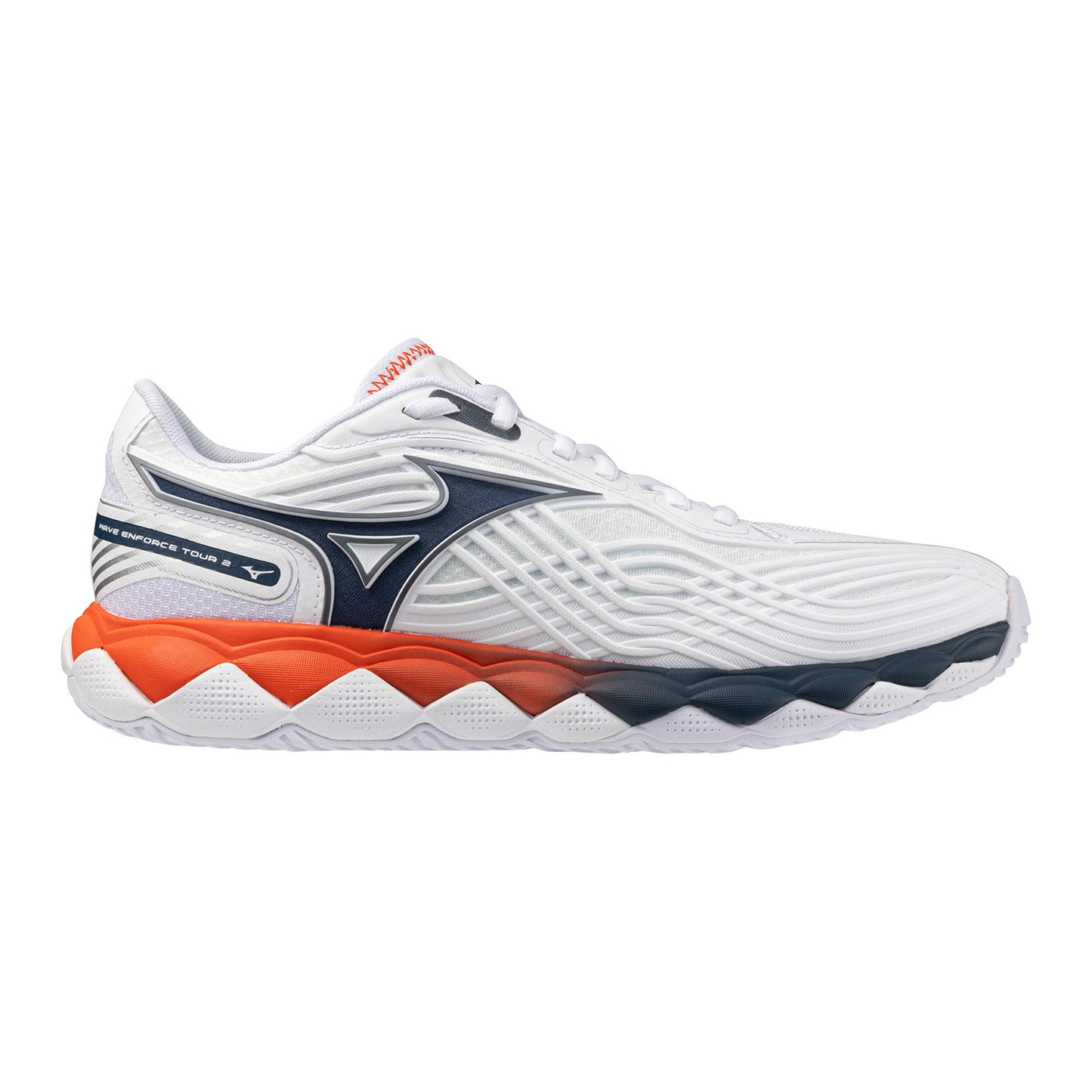 Mizuno Wave Enforce Tour 2 buty do tenisa allcourt Mężczyźni - biały, niebieski