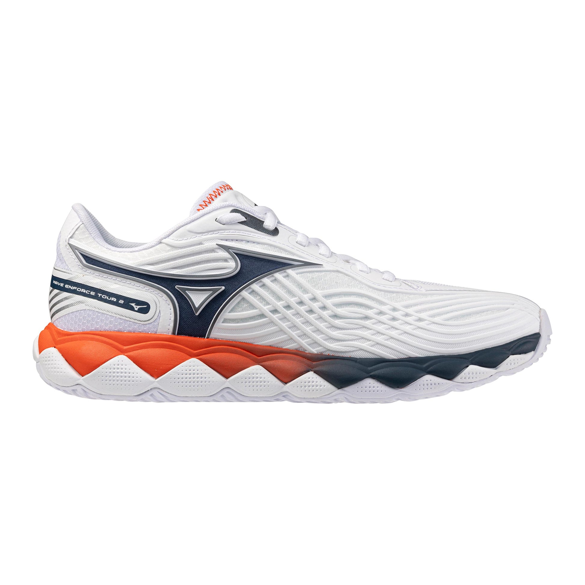 Mizuno Wave Enforce Tour 2 buty do tenisa allcourt Mężczyźni - biały, niebieski
