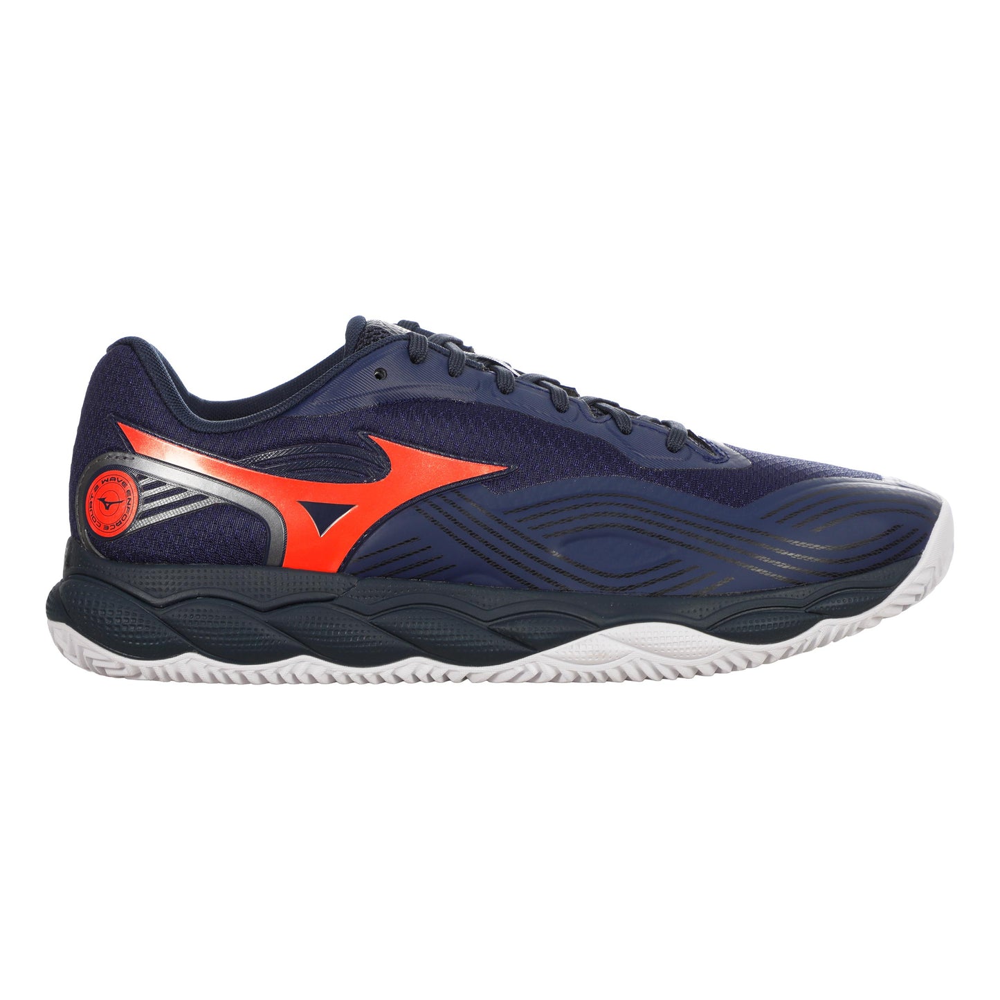 Mizuno Wave Enforce Court 2 buty do tenisa ziemnego Mężczyźni - ciemnoniebieski, pomarańczowy