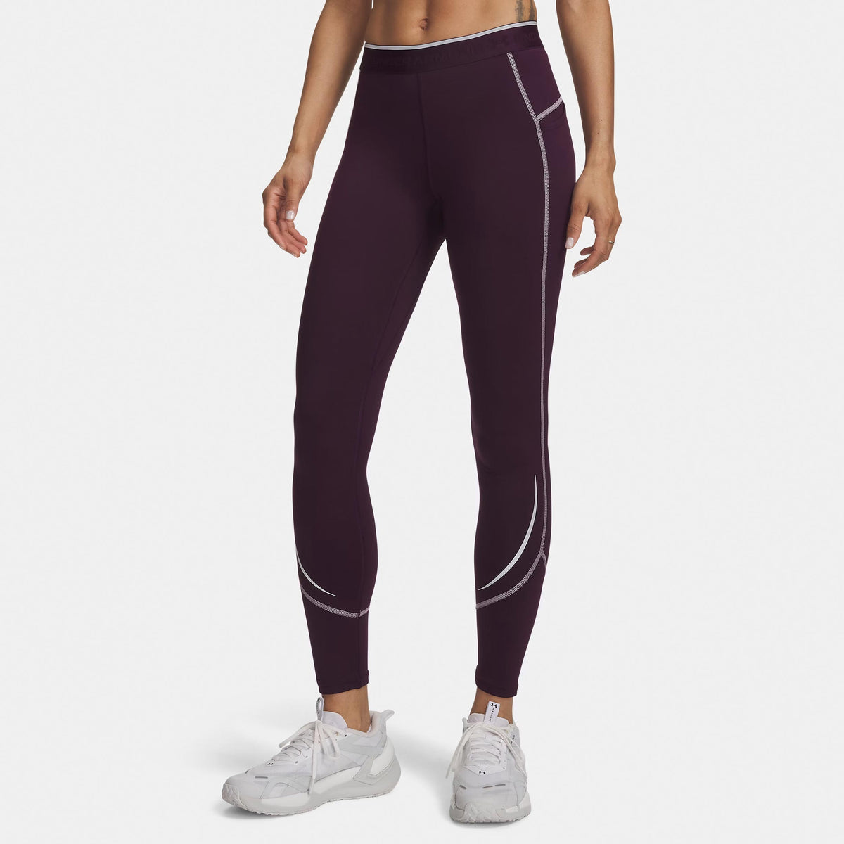 Under Armour ColdGear Elite  Getry Kobiety - liliowy, srebrny