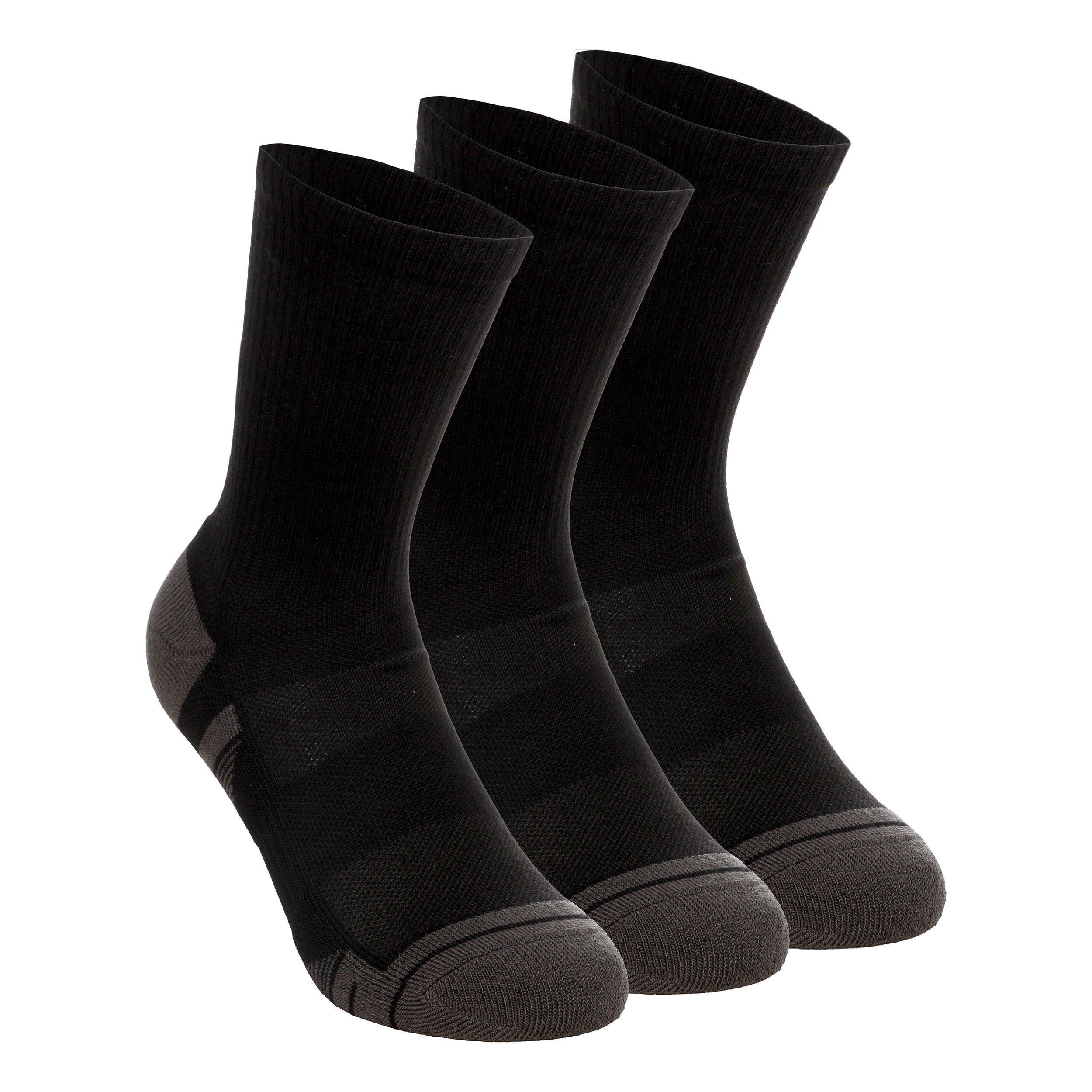 Under Armour Performance Tech Crew Skarpety sportowe Opakowanie 3 szt. Unisex - czarny, ciemnoszary