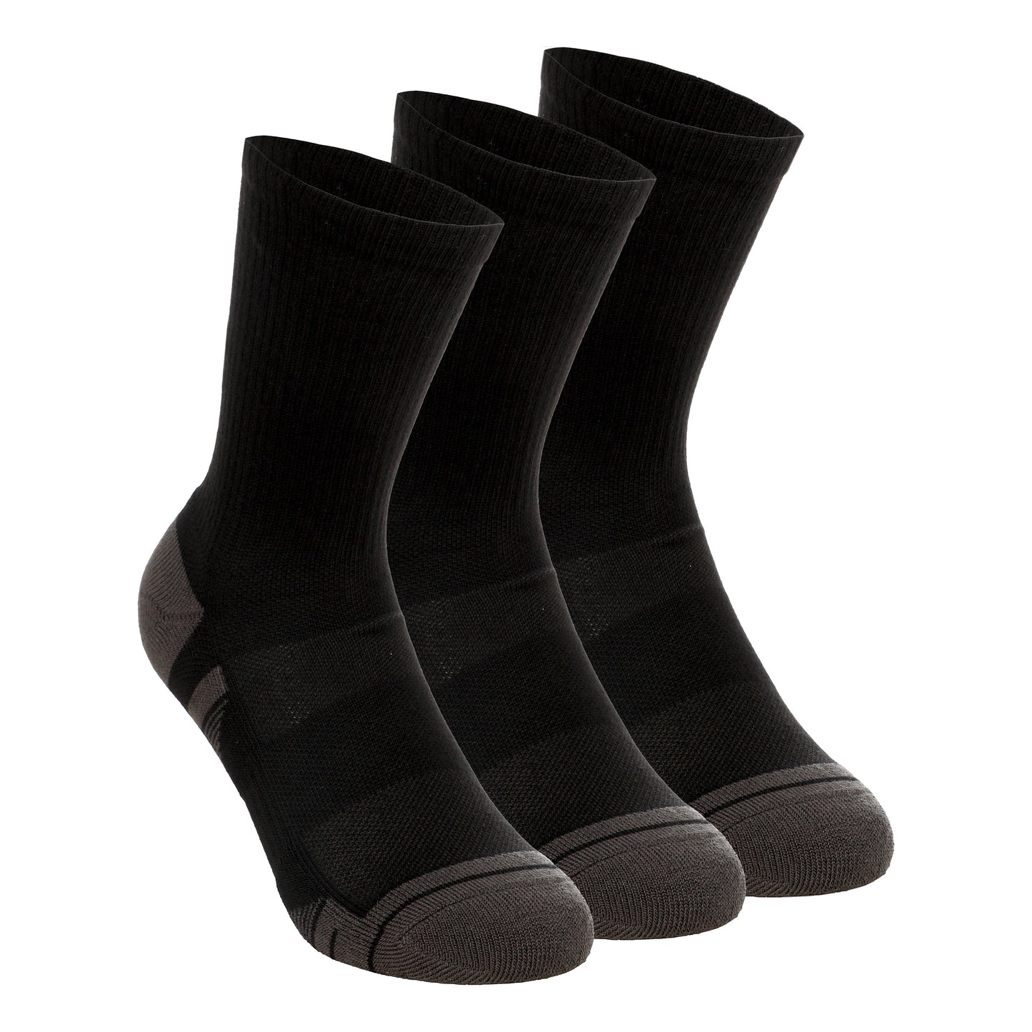 Under Armour Performance Tech Crew Skarpety sportowe Opakowanie 3 szt. Unisex - czarny, ciemnoszary