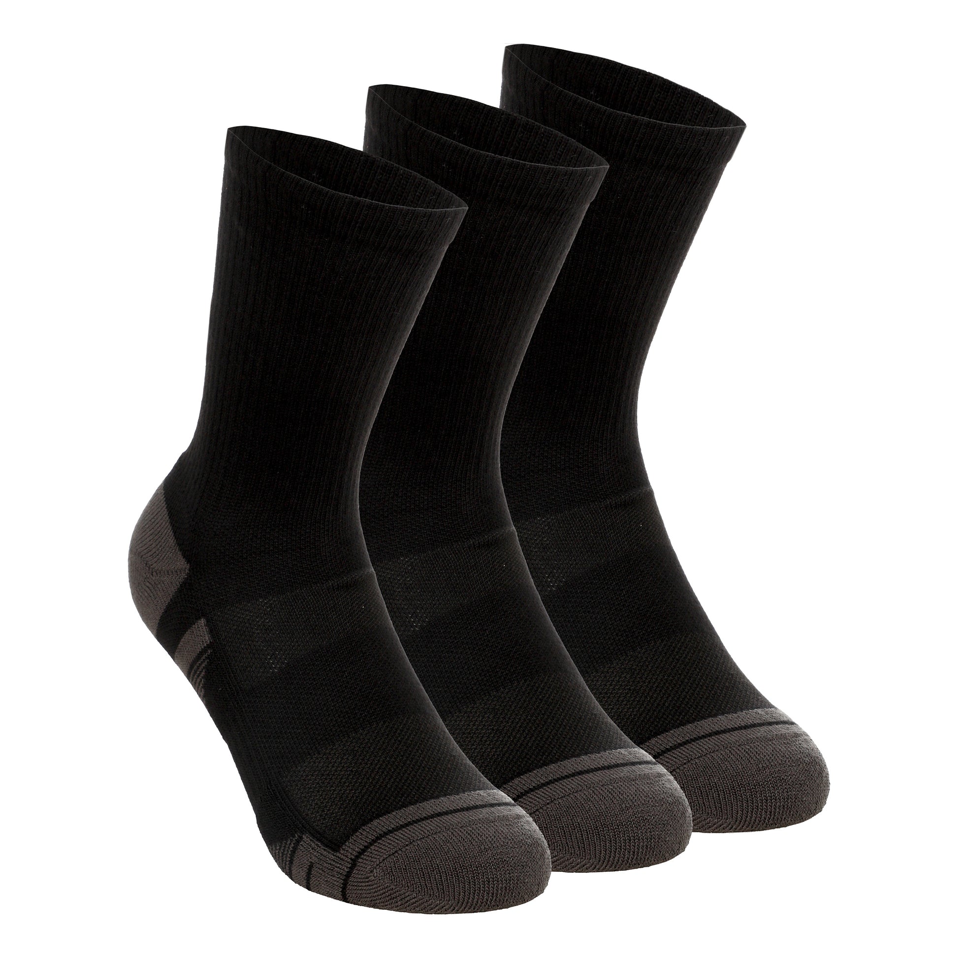 Under Armour Performance Tech Crew Skarpety sportowe Opakowanie 3 szt. Unisex - czarny, ciemnoszary
