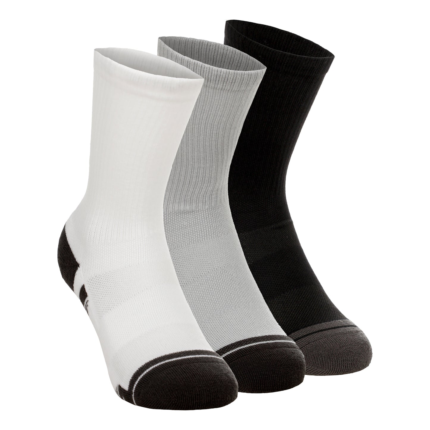 Under Armour Performance Tech Crew Skarpety sportowe Opakowanie 3 szt. Unisex - szary, ciemnoszary