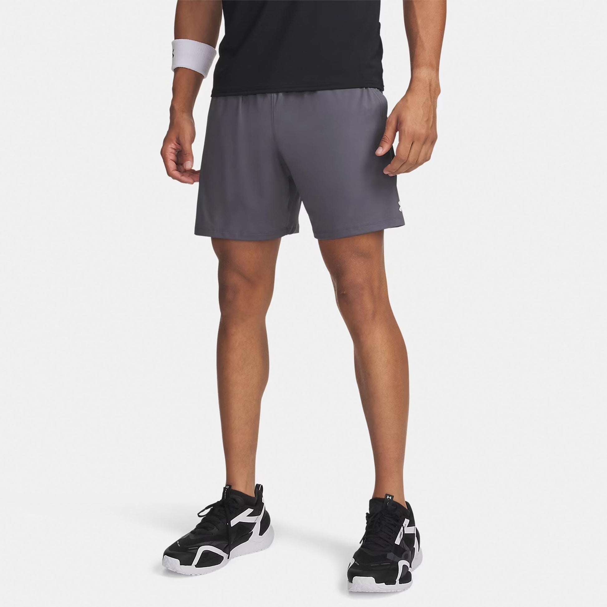 Under Armour Tech Vent 7in   Szorty Mężczyźni - szary, biały