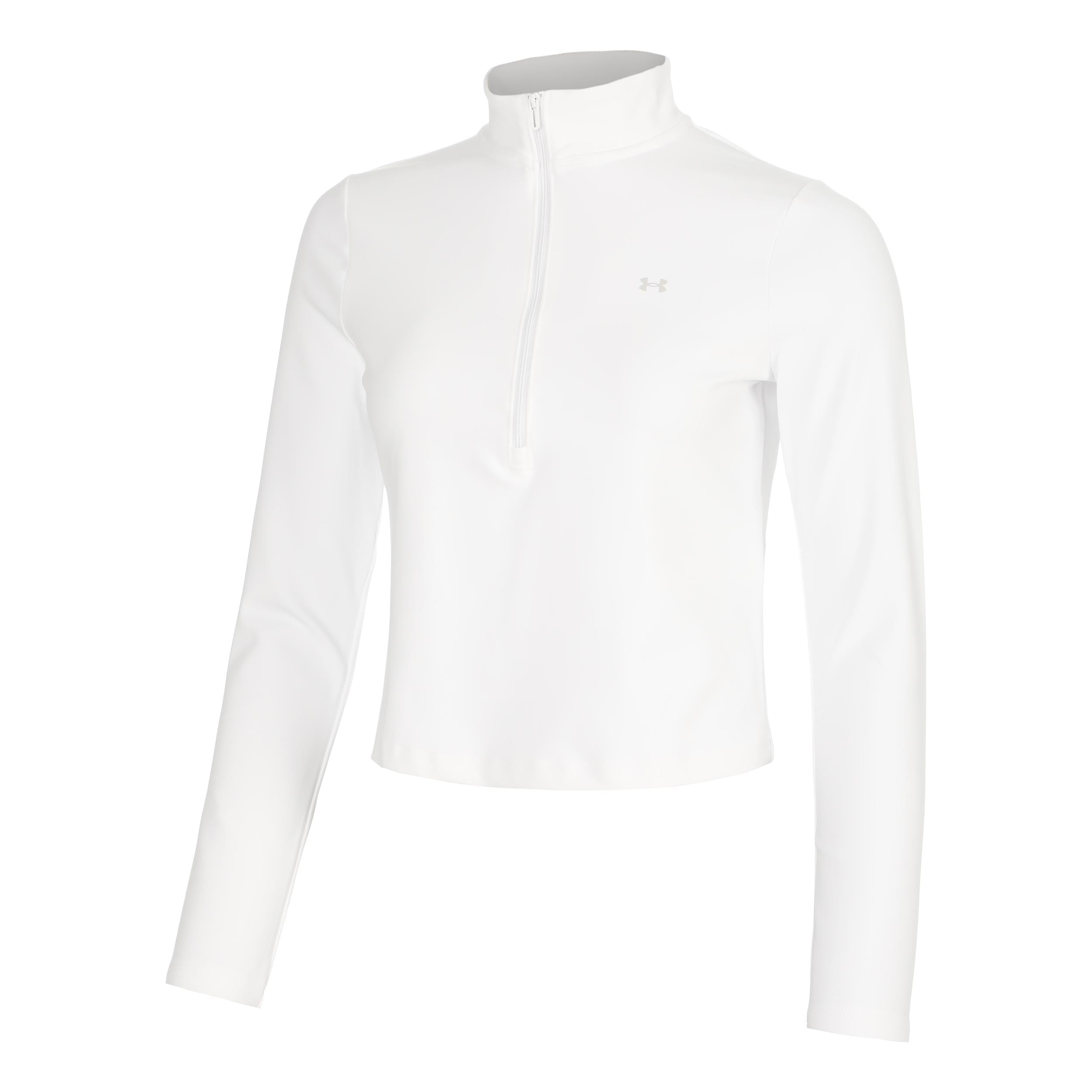 Under Armour Motion 1/2 Zip Długi Rękaw Kobiety - biały, jasnoszary