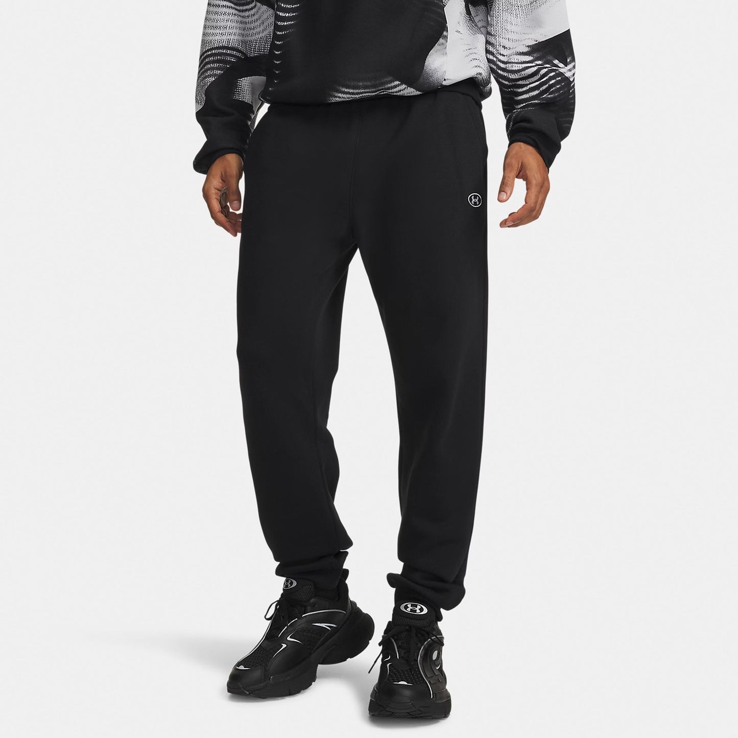 Under Armour Rival Fleece Spodnie dresowe Mężczyźni - czarny, biały