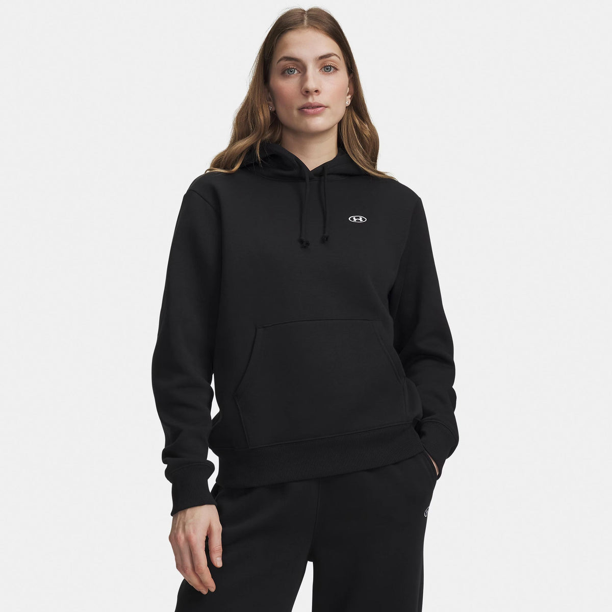 Under Armour Rival Fleece Bluza Kobiety - czarny, biały
