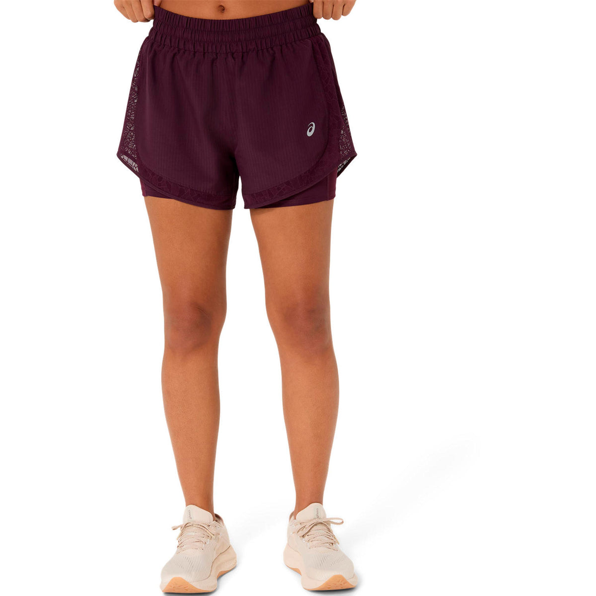 ASICS Nagino  Spodenki do biegania - czerwone wino