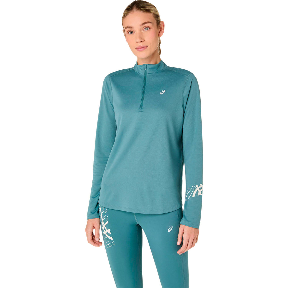 ASICS Icon 1/2 Zip  Koszulka do biegania - turkus