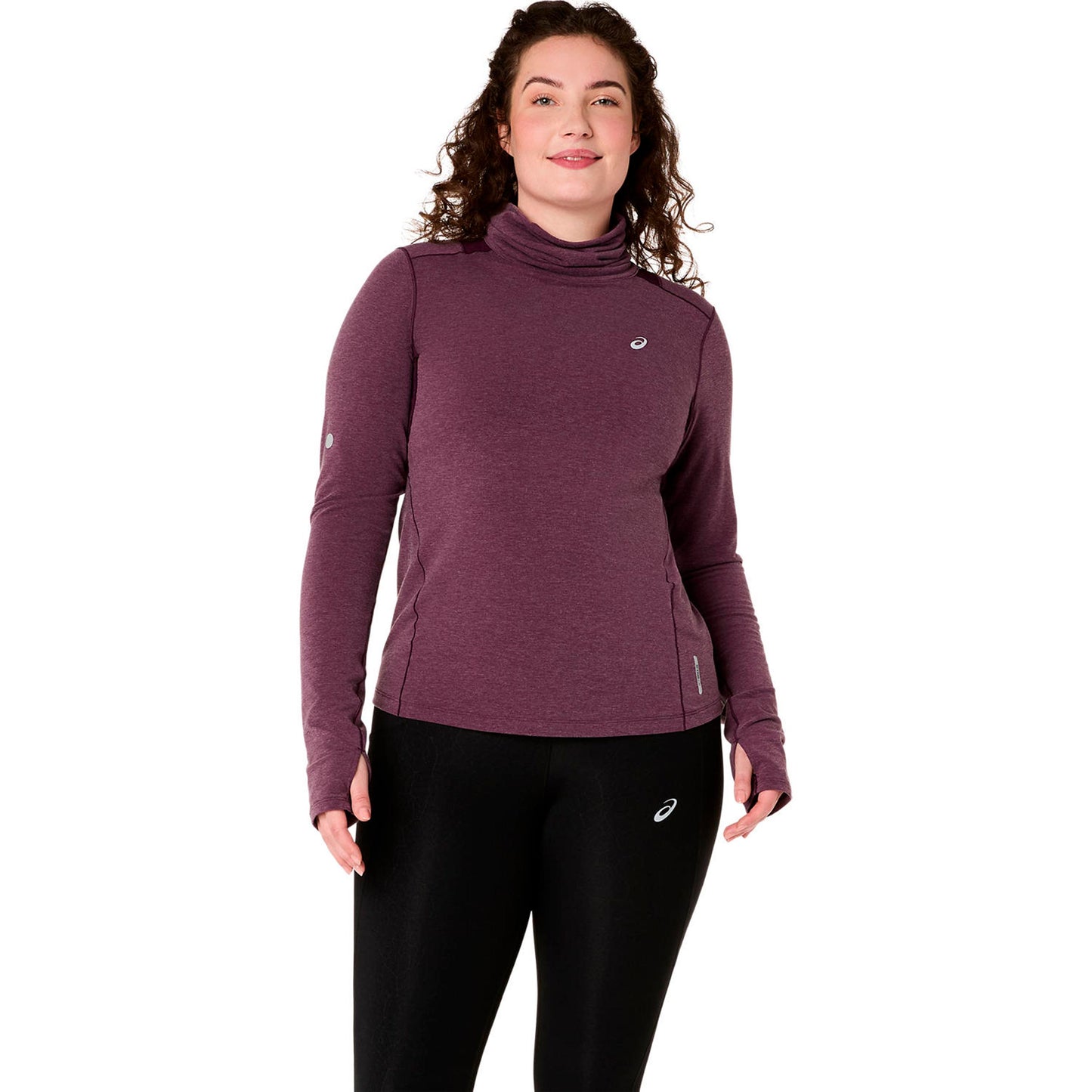 ASICS Nagino Winter  Koszulka do biegania - czerwone wino