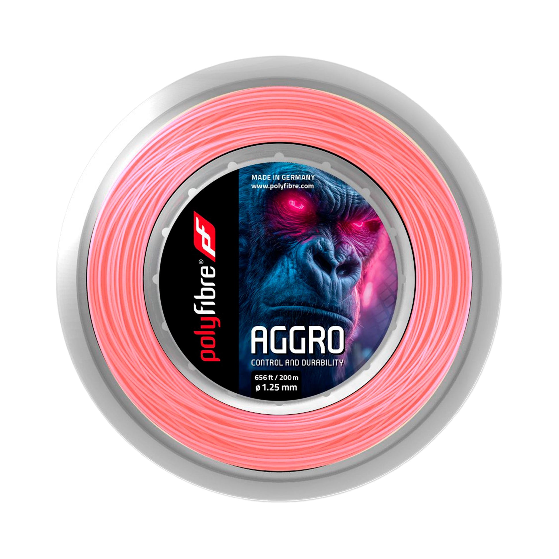 Polyfibre Aggro Szpula do naciągów 12,2m, 200m - różowy
