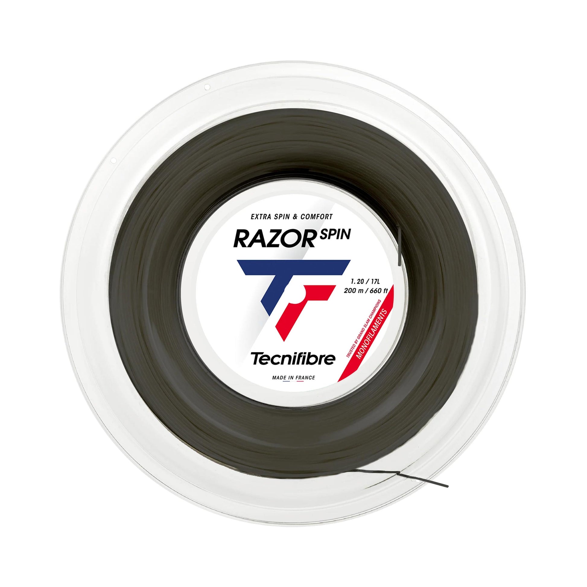 Tecnifibre Razor Spin Szpula do naciągów 200m - czarny