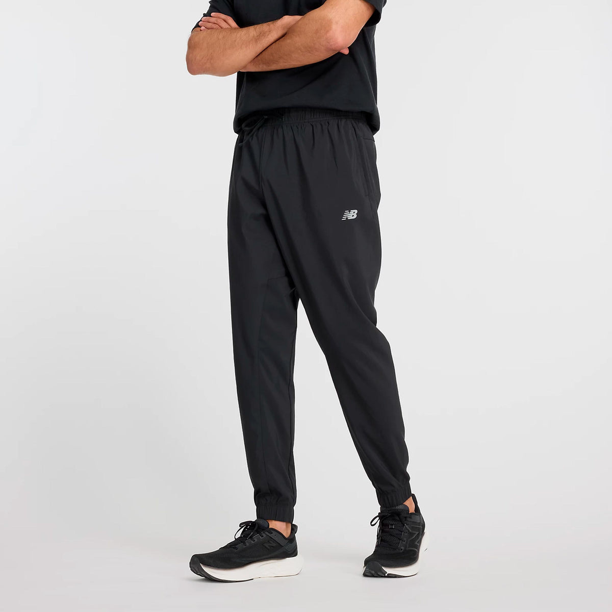 New Balance Essentials Woven Spodnie dresowe Mężczyźni - czarny
