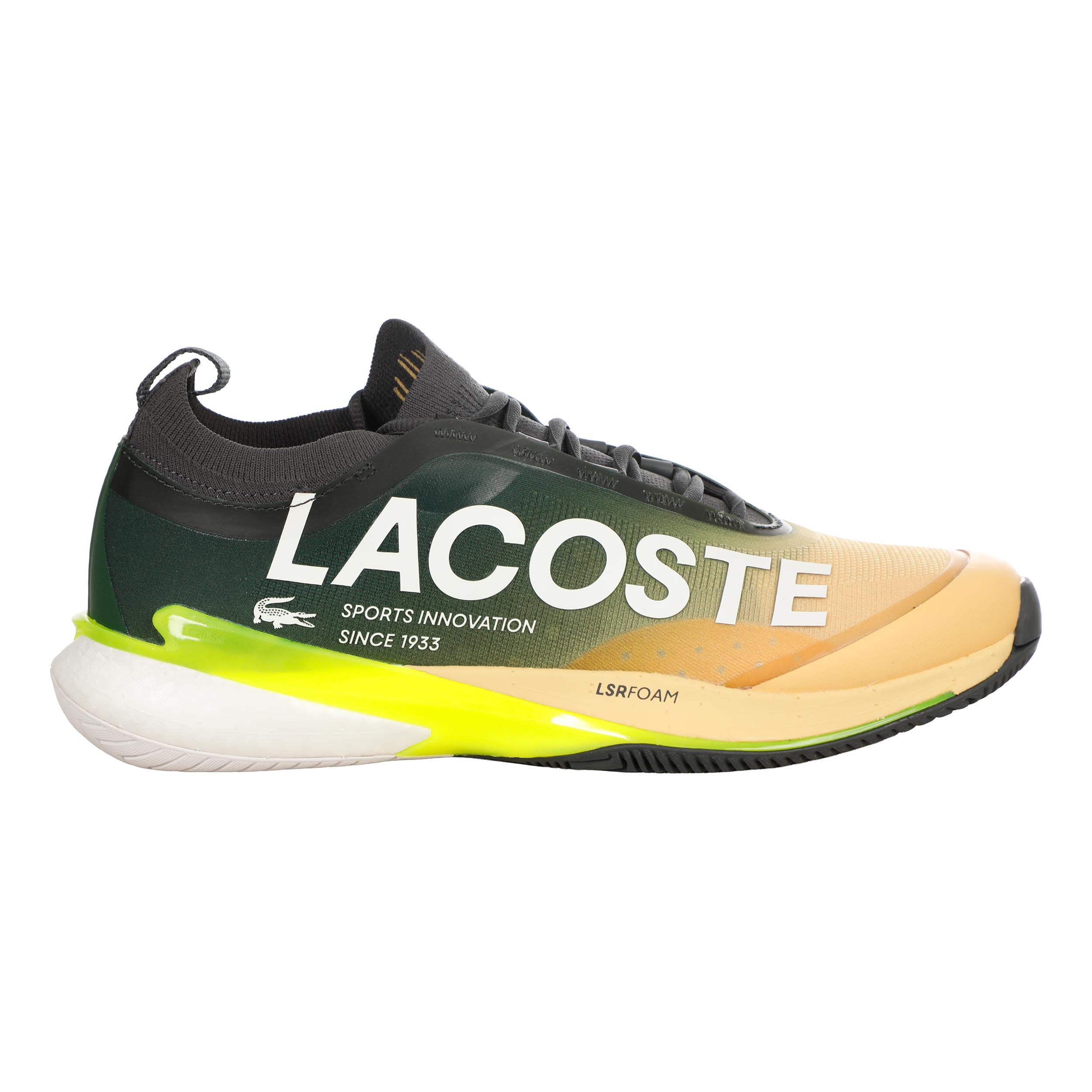 Lacoste AG-LT Lite buty do tenisa allcourt Mężczyźni - żółty, ciemnozielony