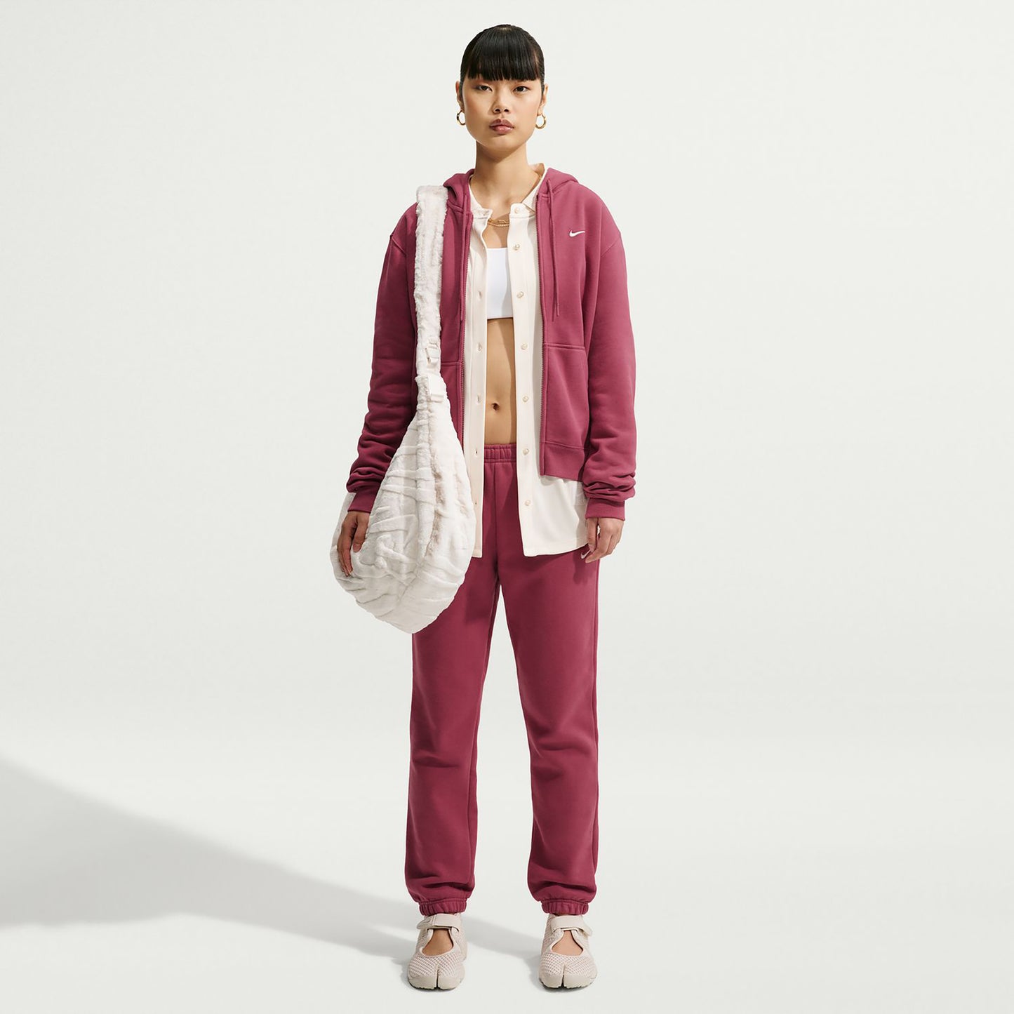Nike Studio Fleece Bluza dresowa Kobiety - fiolet