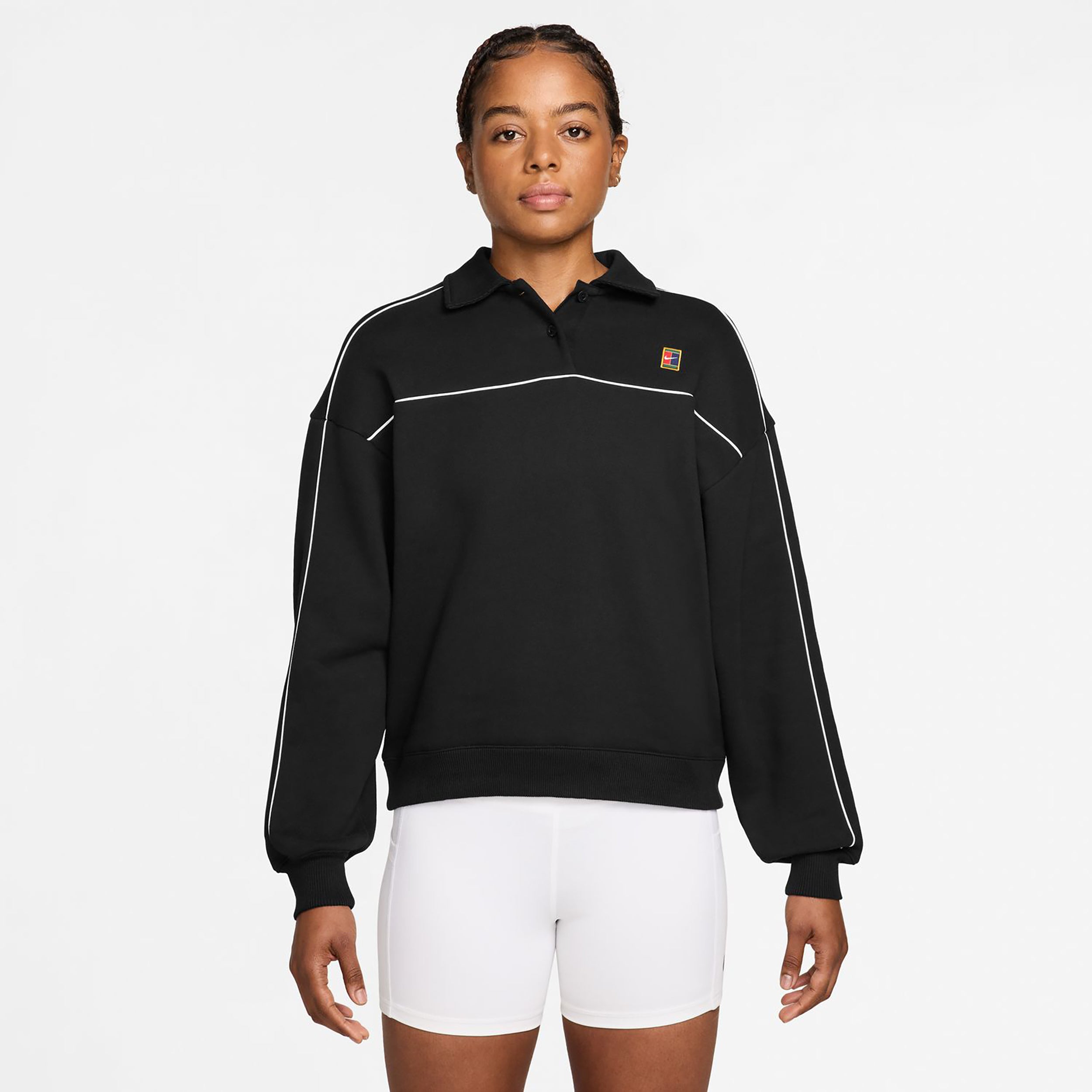 Nike Court Długi Rękaw Kobiety - czarny