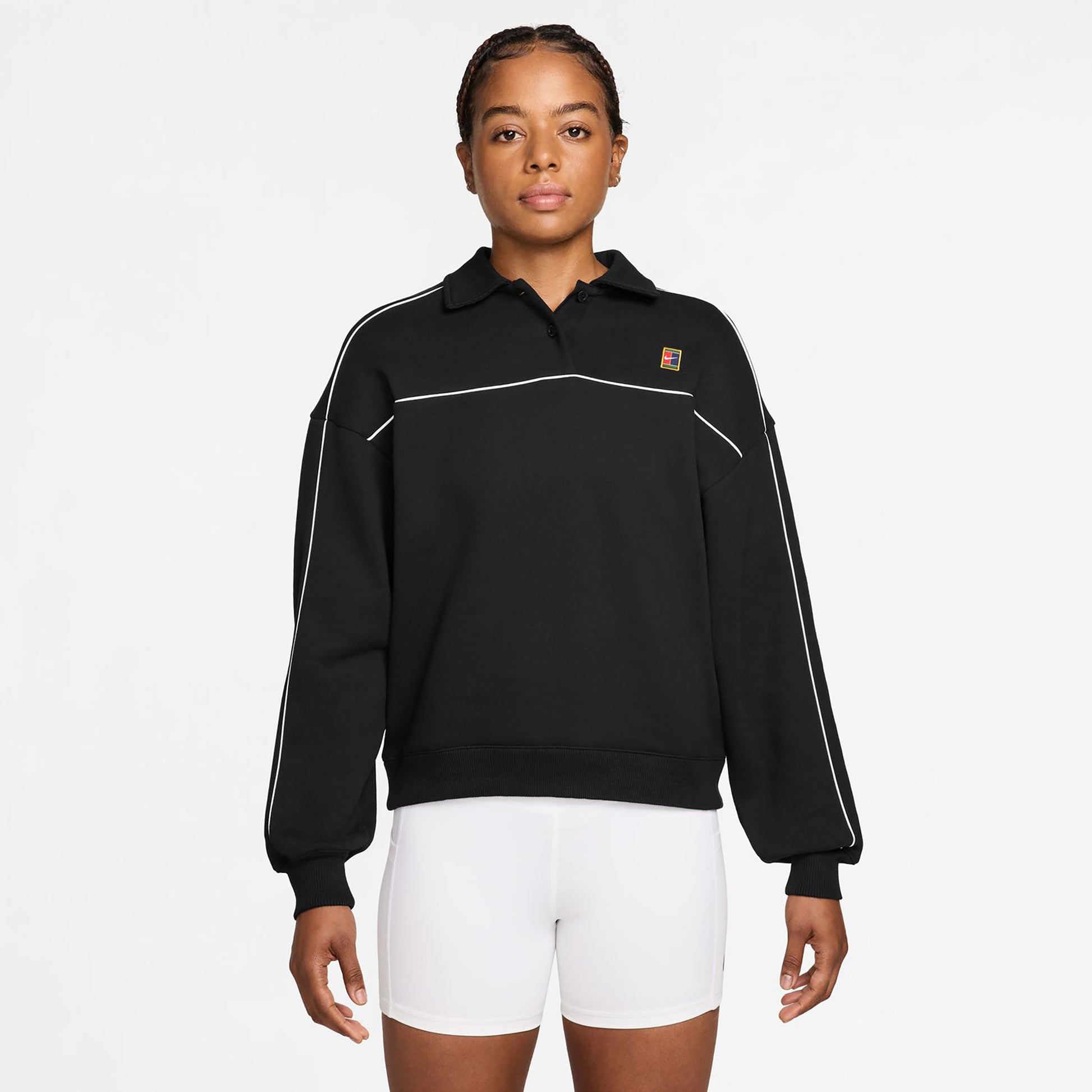 Nike Court Długi Rękaw Kobiety - czarny