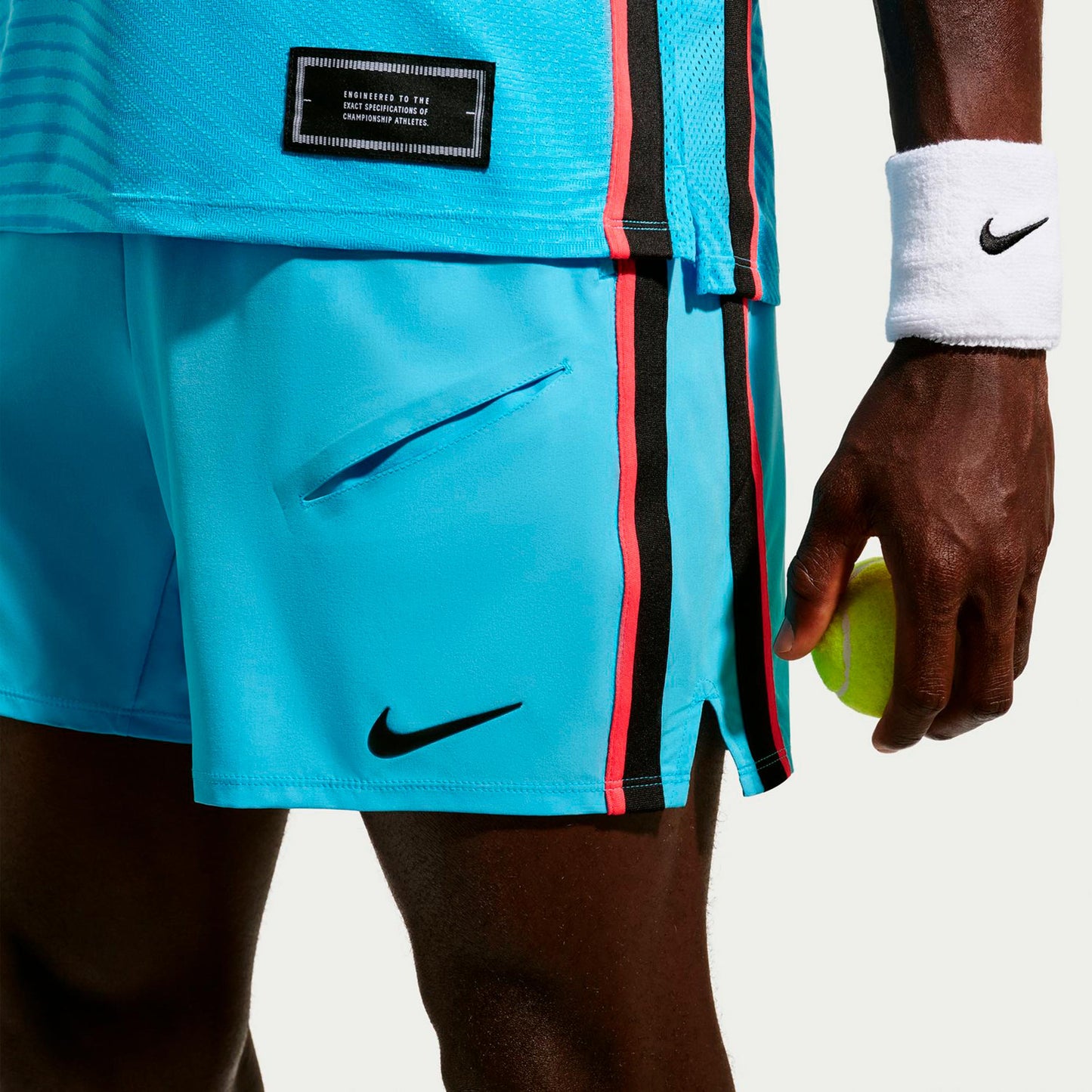 Nike Court Slam Szorty Mężczyźni - jasnoniebieski