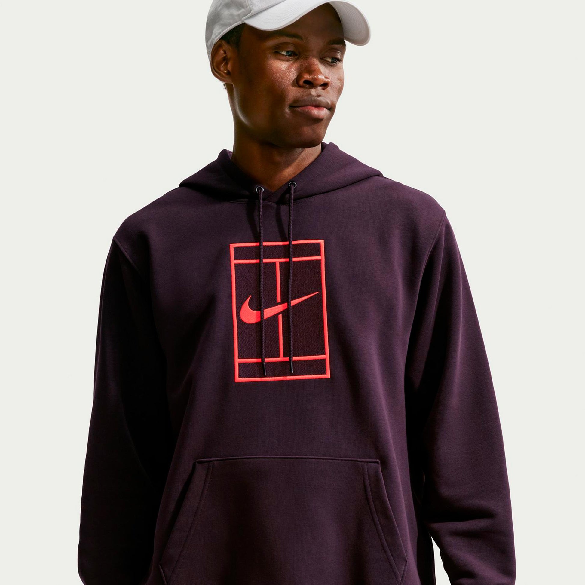 Nike Court Bluza Mężczyźni - ciemnoczerwony