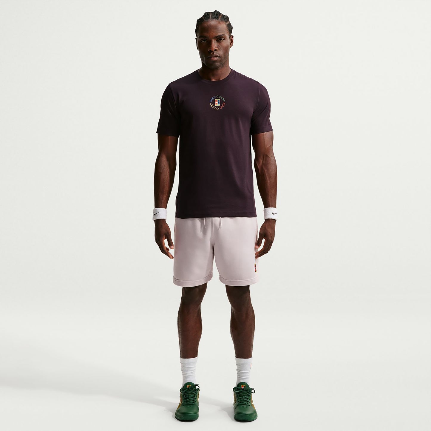 Nike Court Koszulka Mężczyźni - ciemnoczerwony