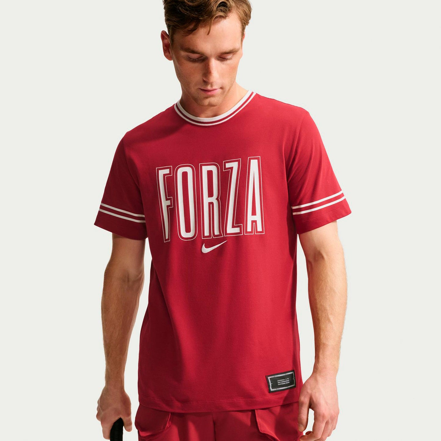 Nike Court Koszulka Mężczyźni - czerwony