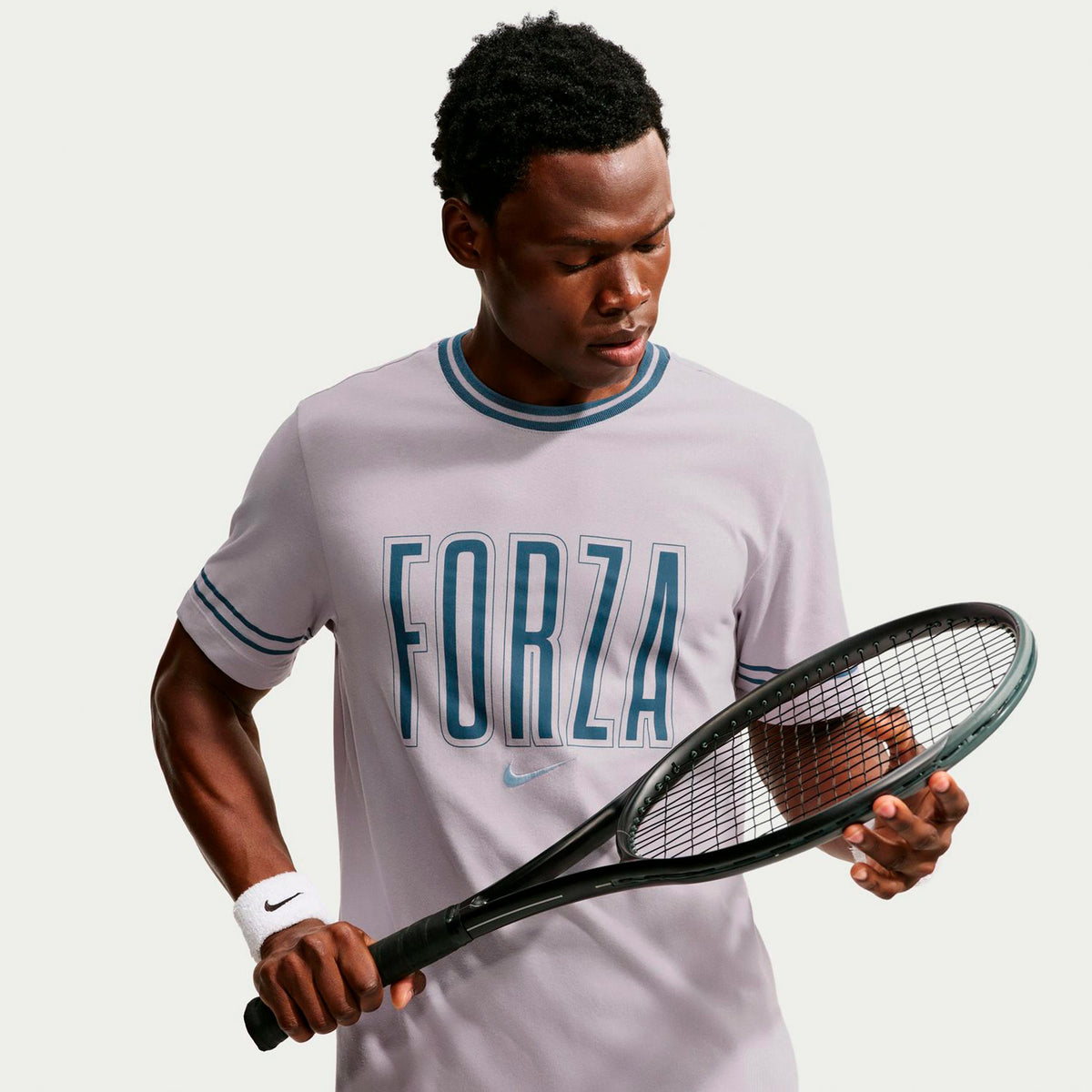 Nike Court Koszulka Mężczyźni - szary, liliowy