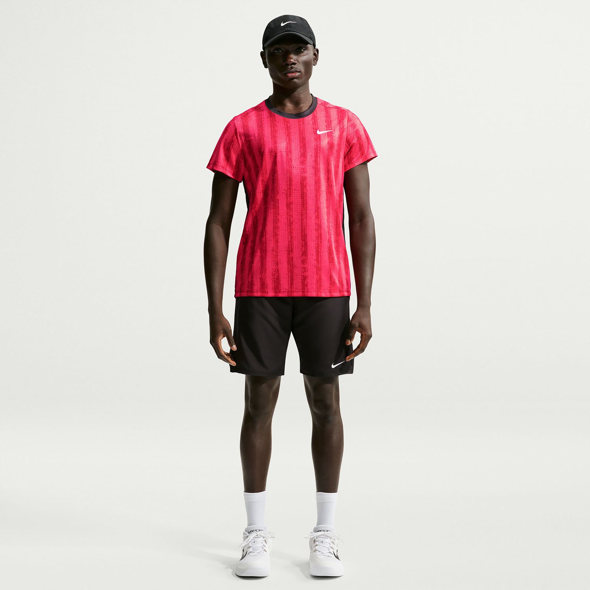 Nike Court Victory Koszulka Mężczyźni - czerwony, czarny