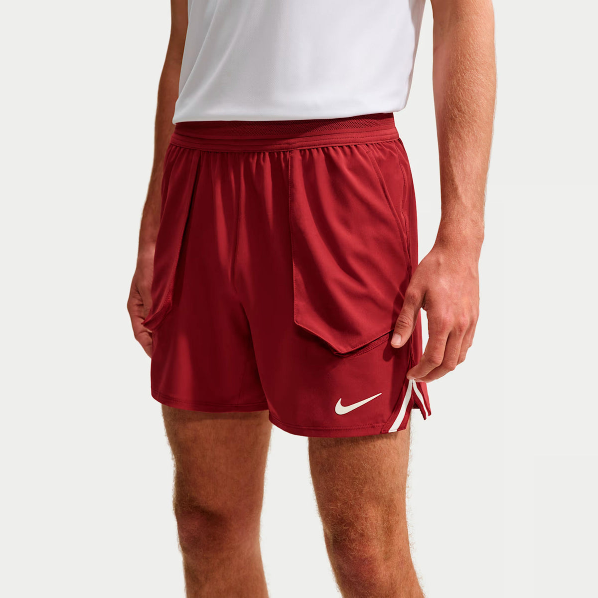 Nike Jannik Sinner Court Slam Szorty Mężczyźni - czerwone wino, krem